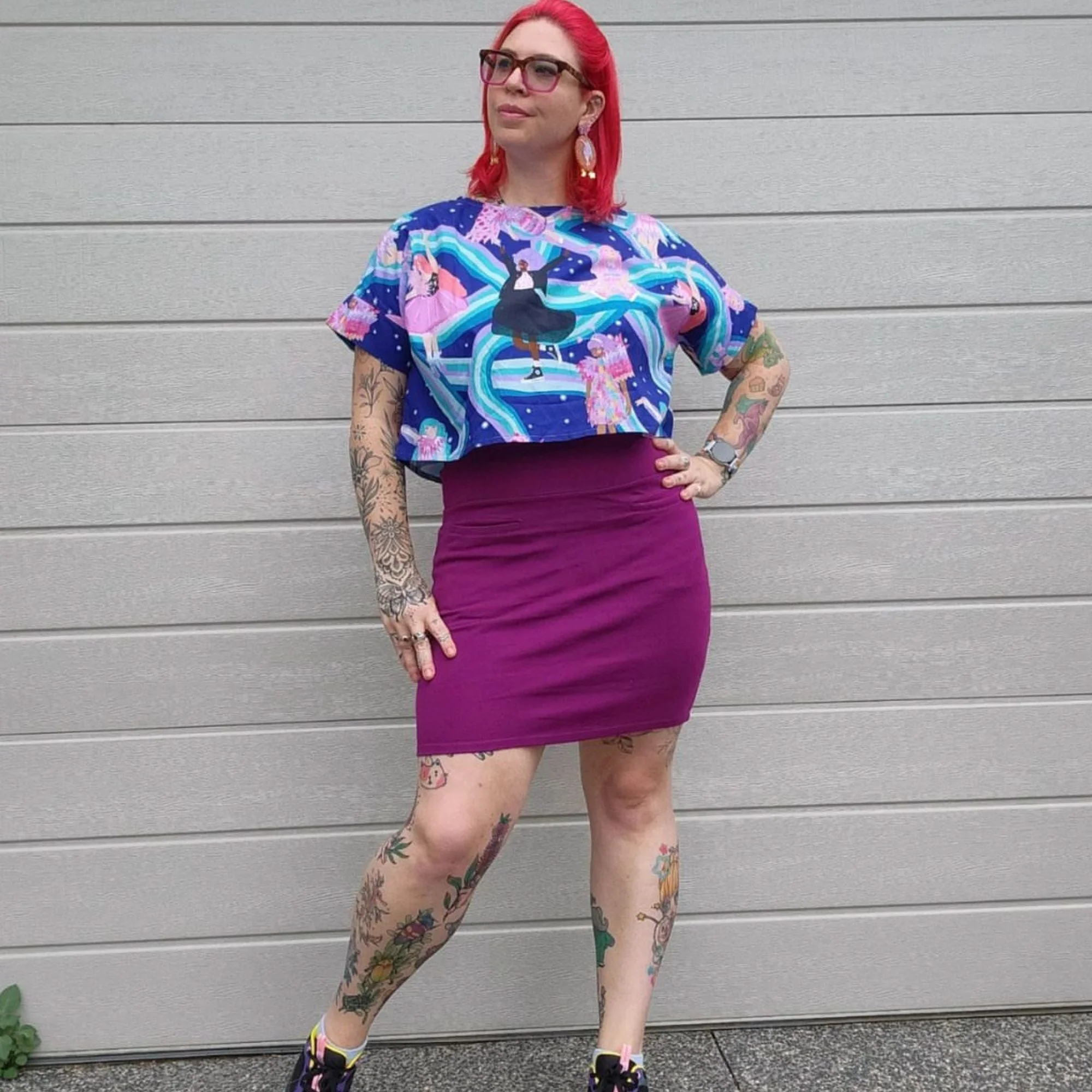 Mini Skirt - Figgy Pudding - Image 2