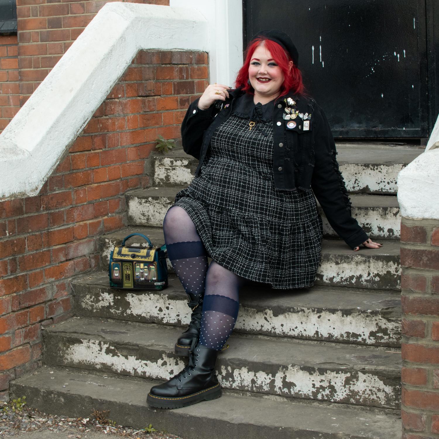 Seoul Chic Faux Sock Tights - Navy - Image 12