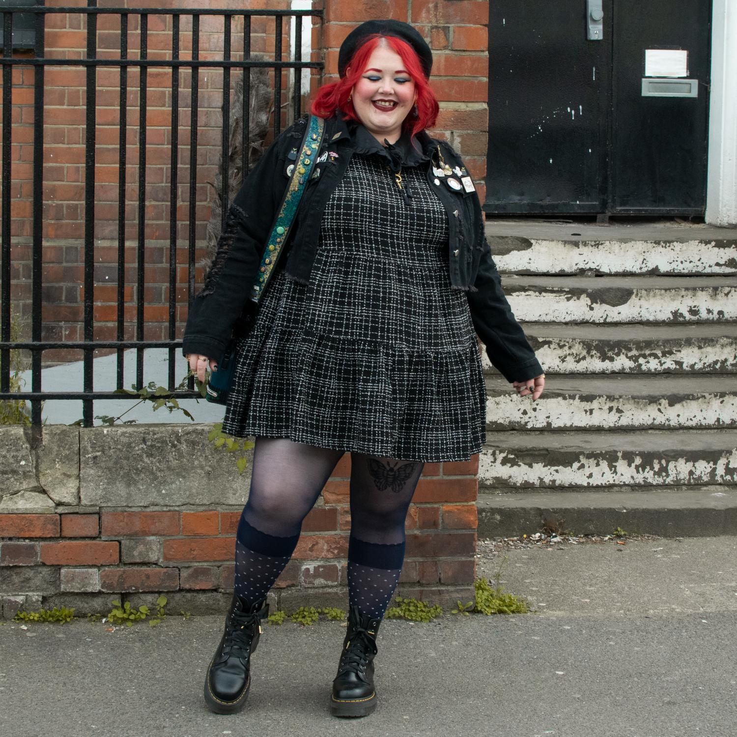 Seoul Chic Faux Sock Tights - Navy - Image 7