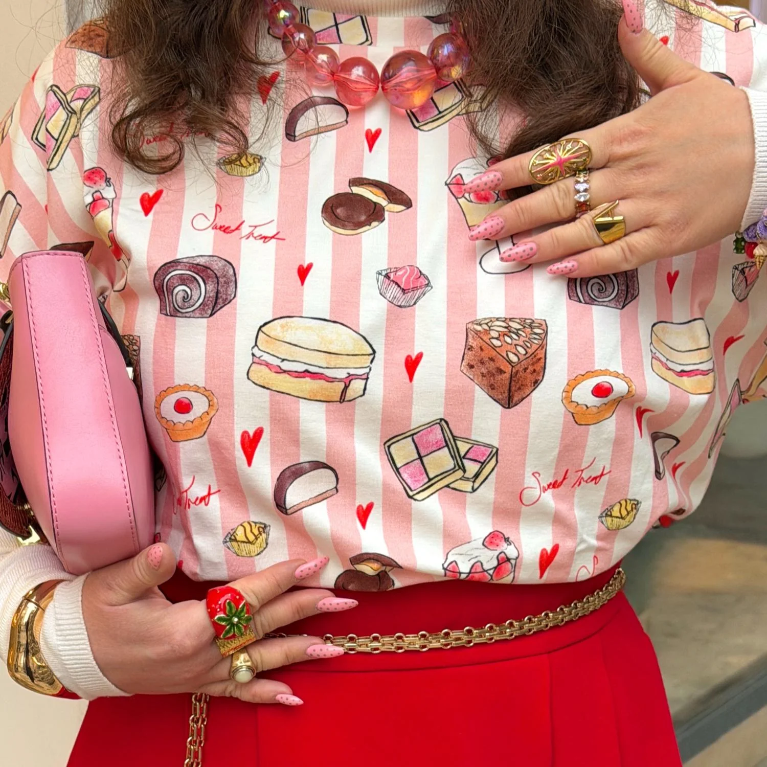 Organic Cotton PJ Boxy Tee - Sweet Treat - Image 2