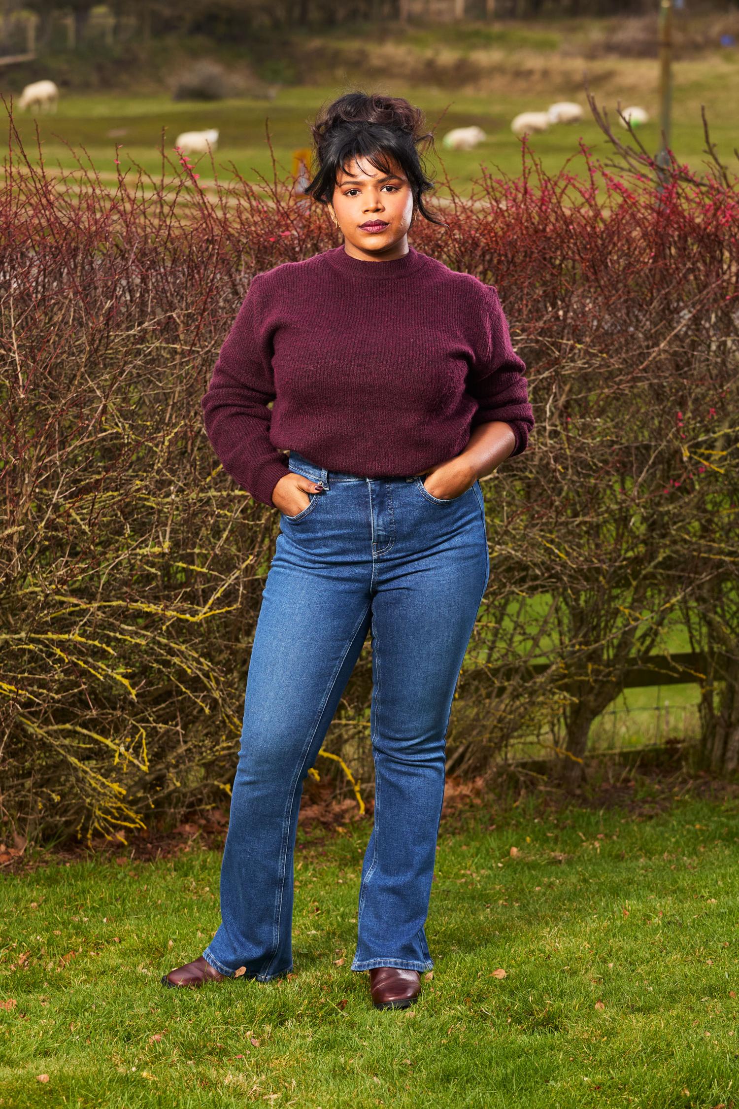 Organic Bootcut Jeans - Atlantic - Image 10