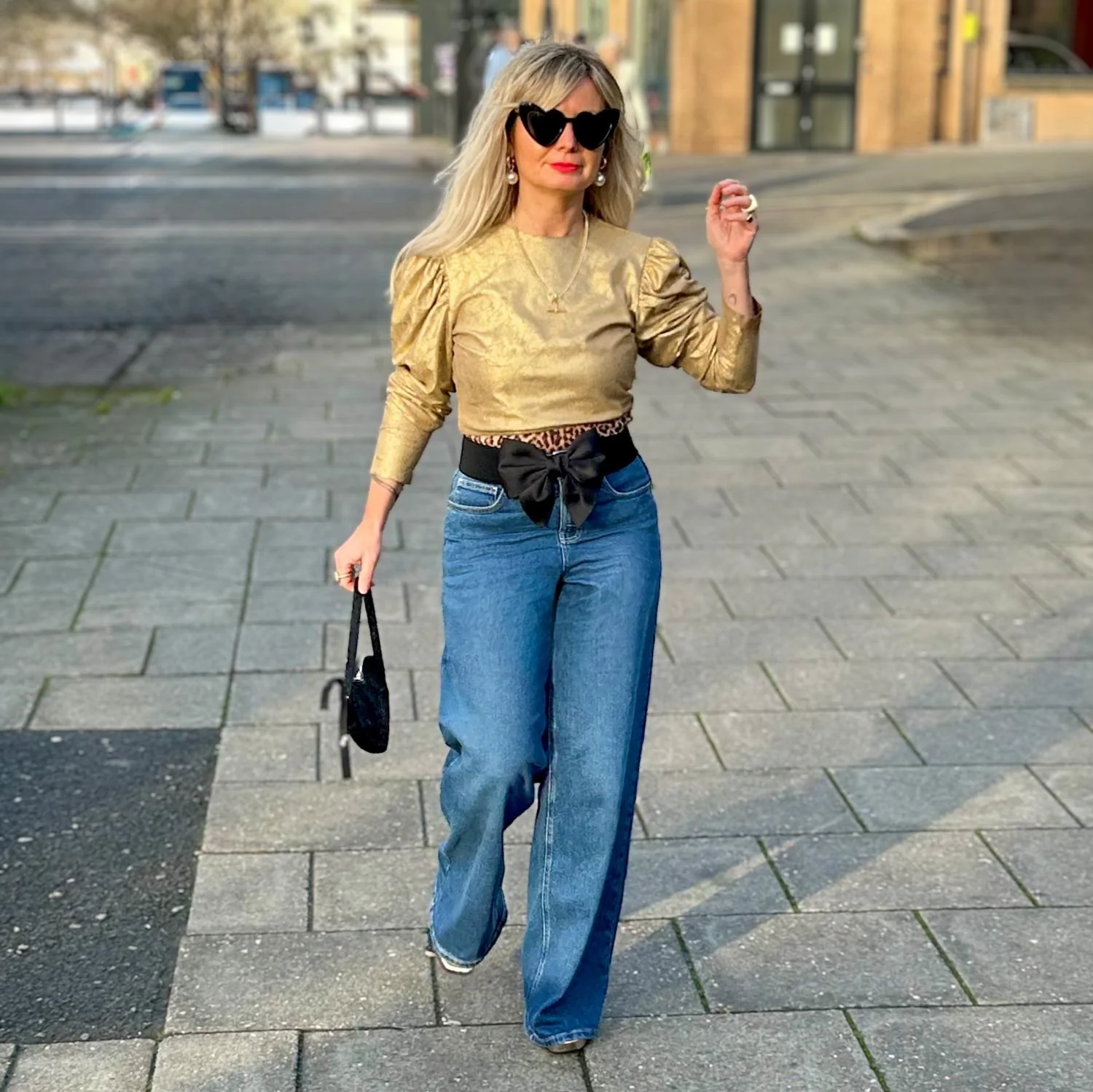 Organic Wide Leg Jeans - Atlantic - Image 13