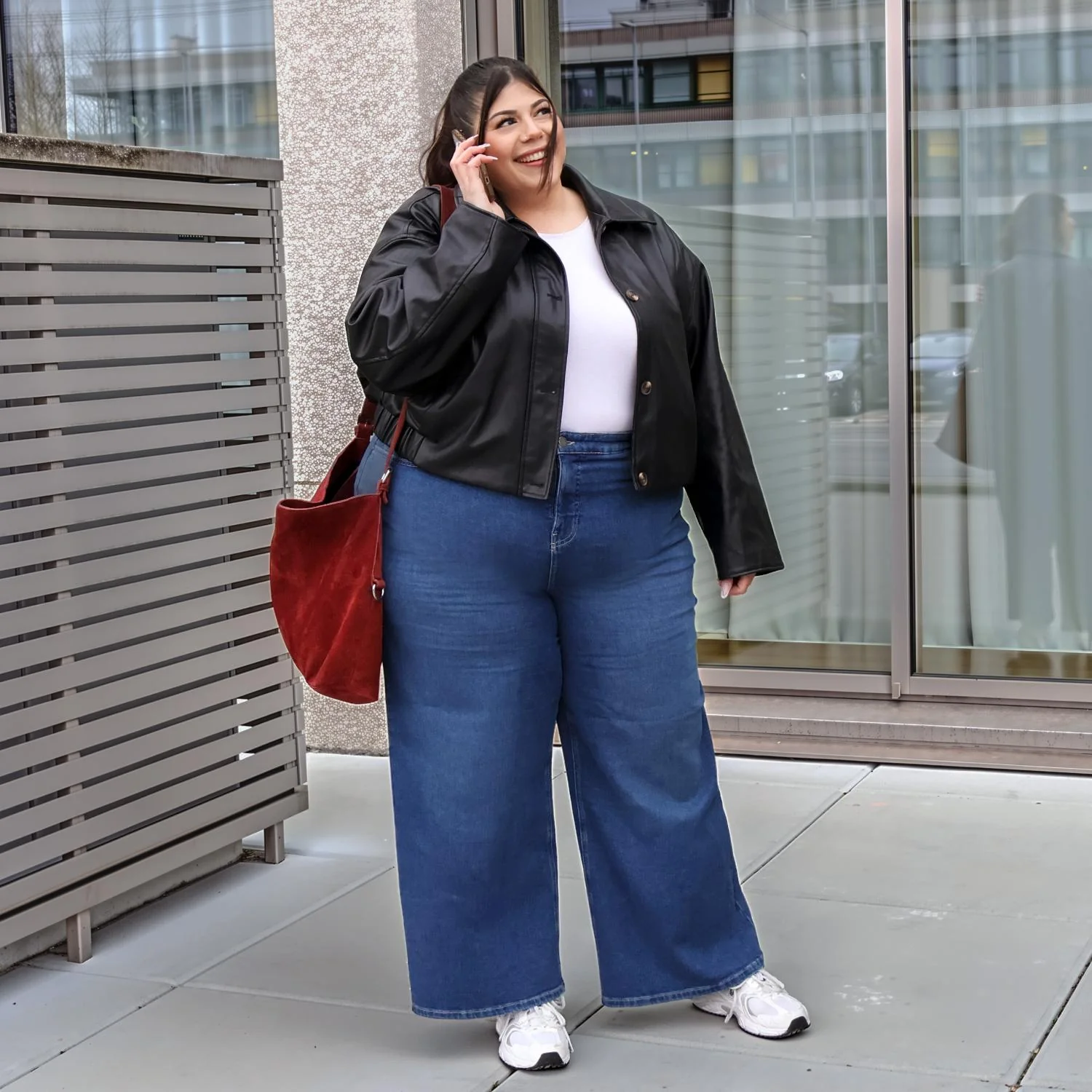 Organic Wide Leg Jeans - Atlantic - Image 8
