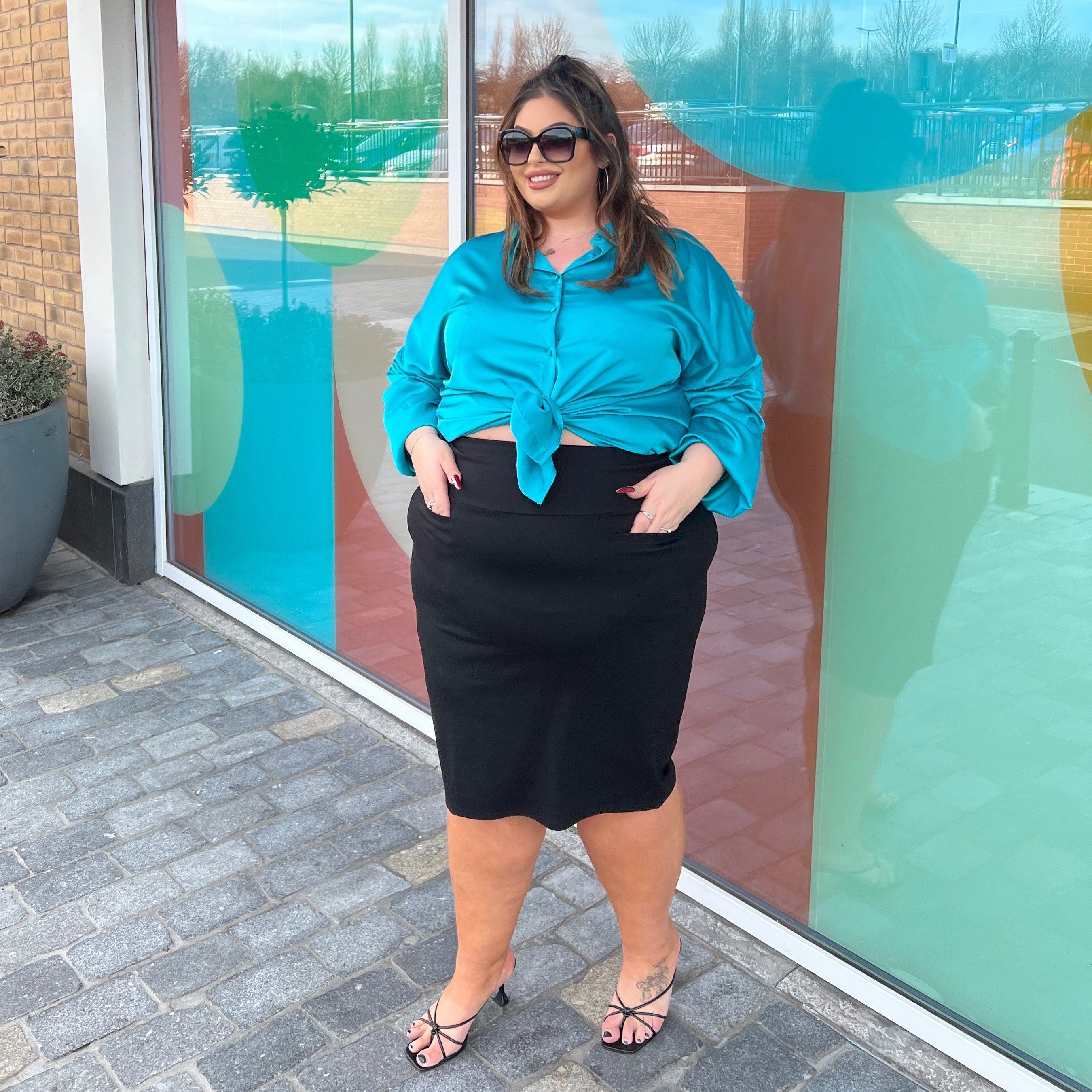Pencil Skirt - Black - Image 2
