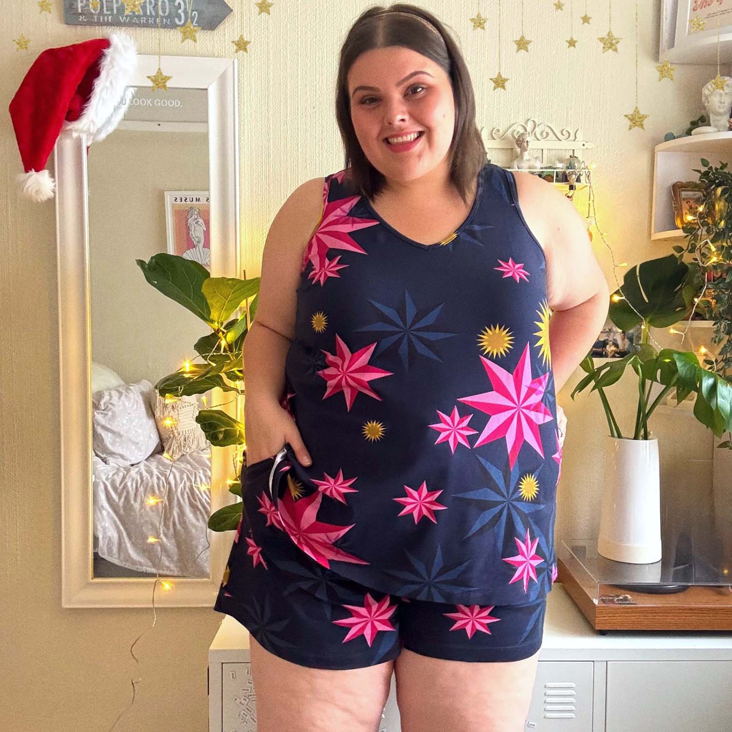 Organic Cotton PJ Shorts - Stars - Image 2