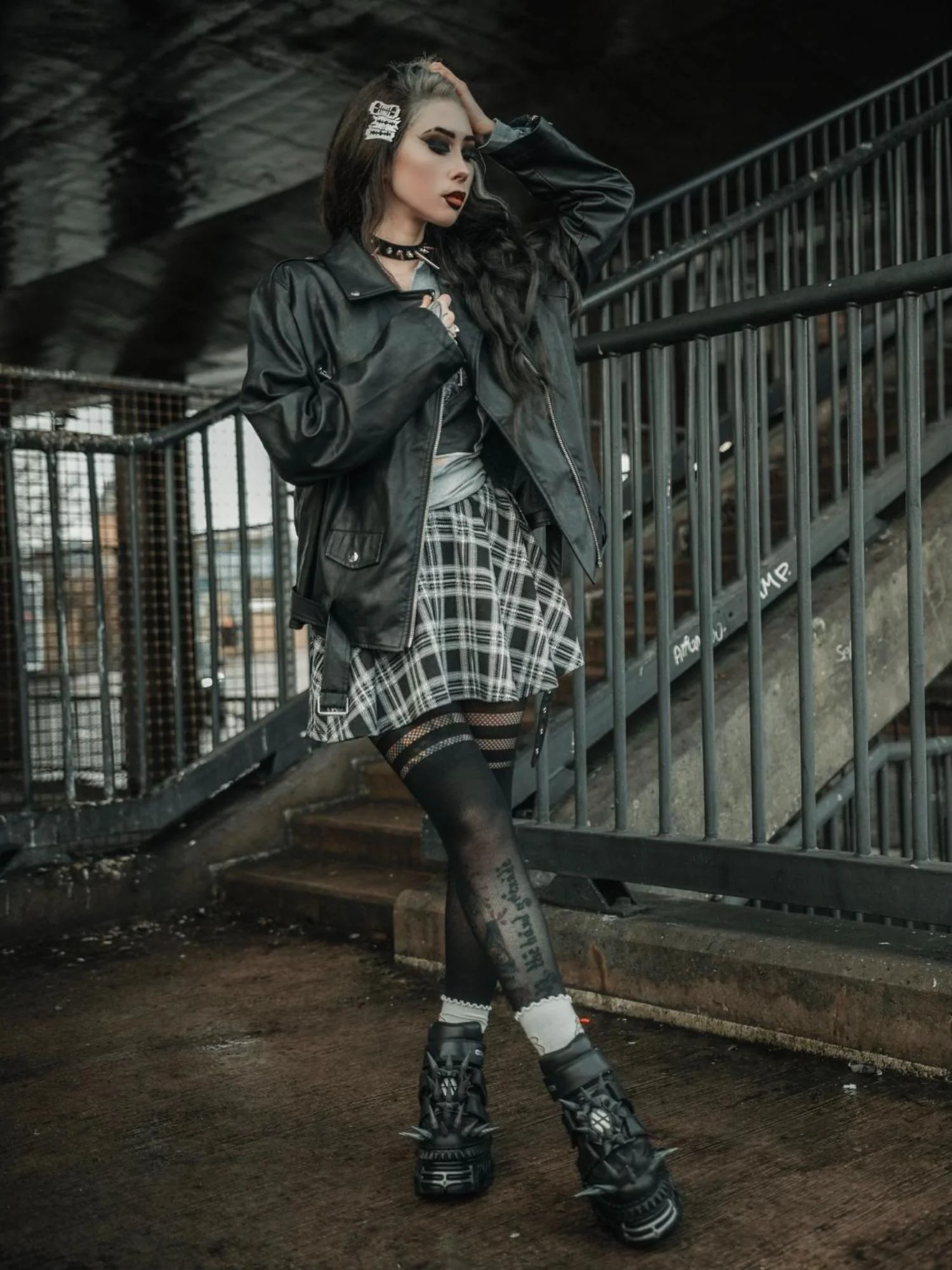 Plaid Mini-Flare Skirt - Cairn - Image 4