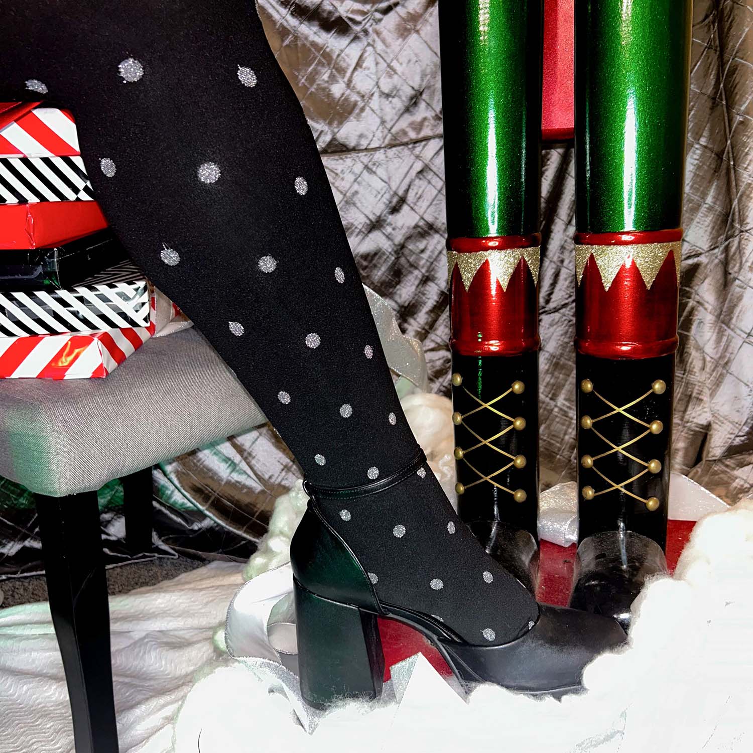 Christmas Tights - Polka Bear - Image 15