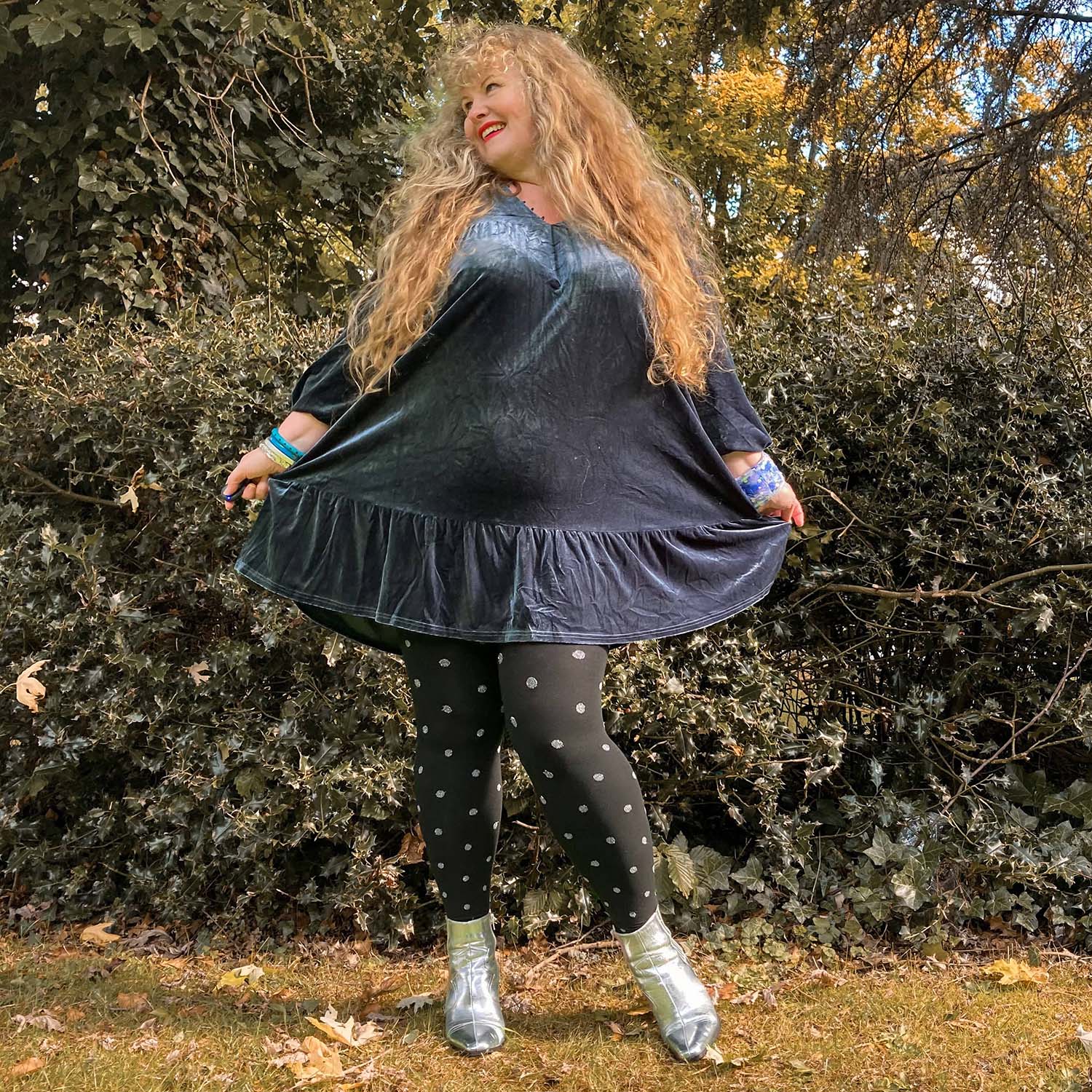 Christmas Tights - Polka Bear - Image 3