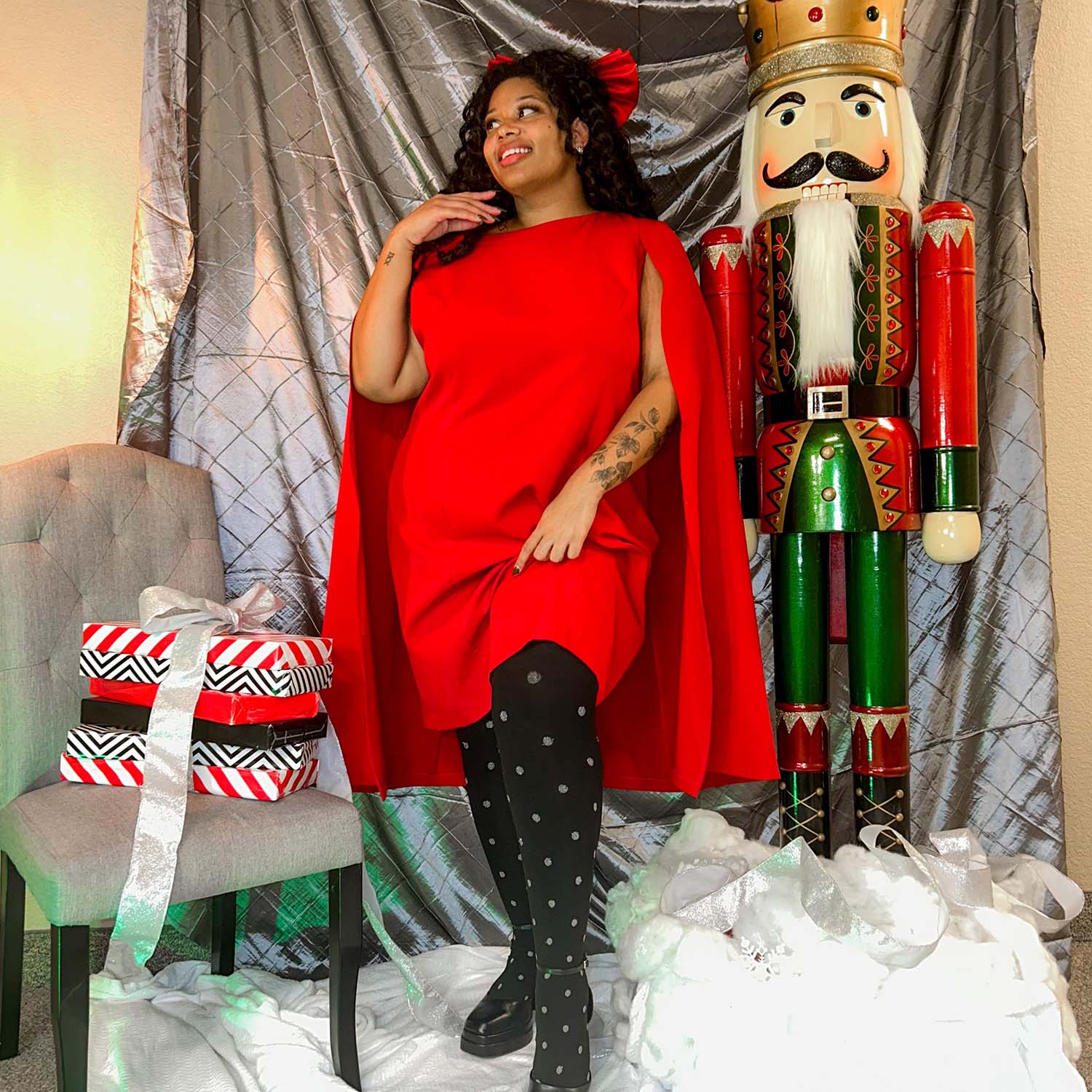 Christmas Tights - Polka Bear - Image 6