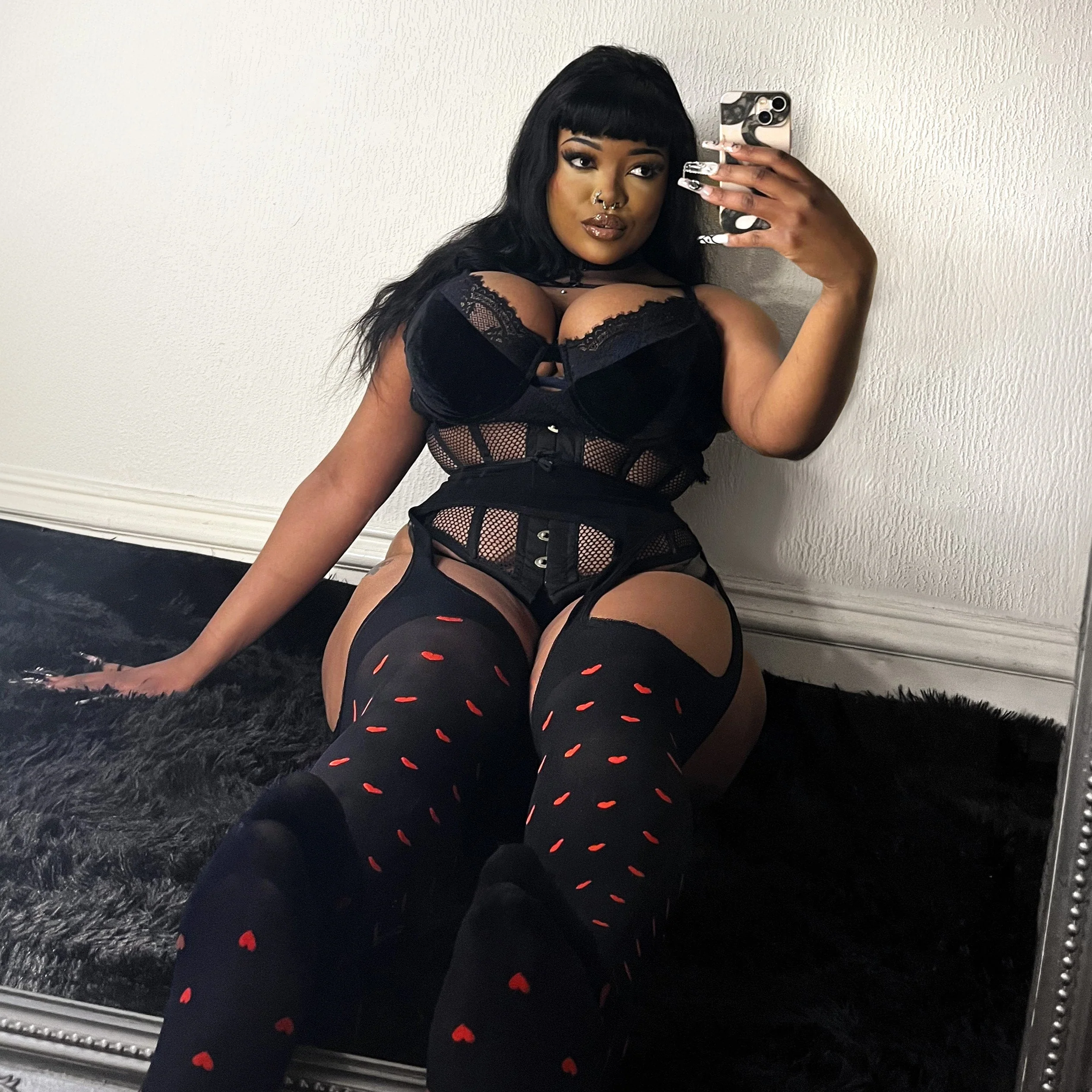 Sheer Mock Garter - Love Me - Image 12