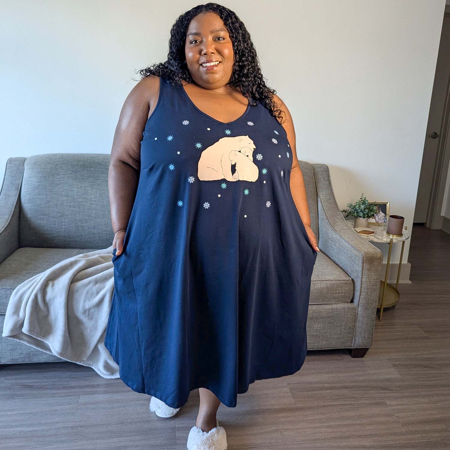 Organic Cotton Short Nightdress - Polar Snuggles - Image 3