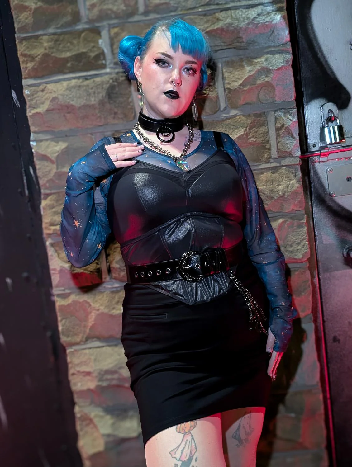 Siren Faux Leather Bustier - Image 3