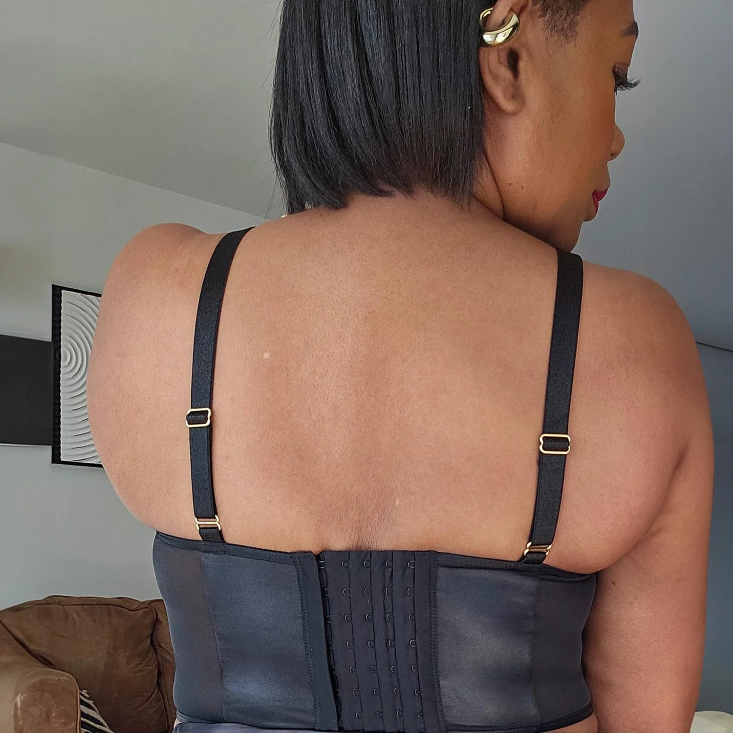 Siren Faux Leather Bustier - Image 6