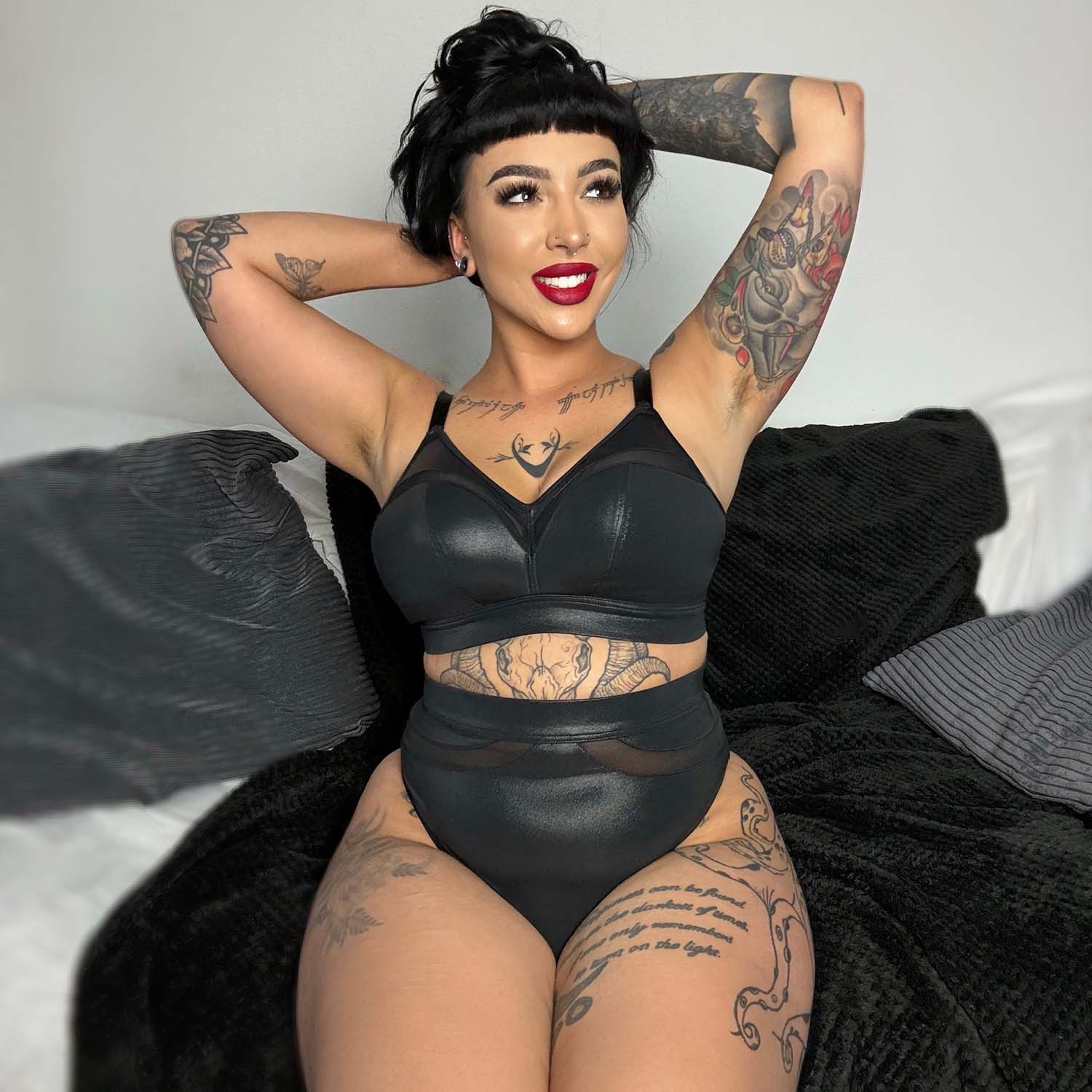 Siren Faux Leather Full Briefs - Image 15