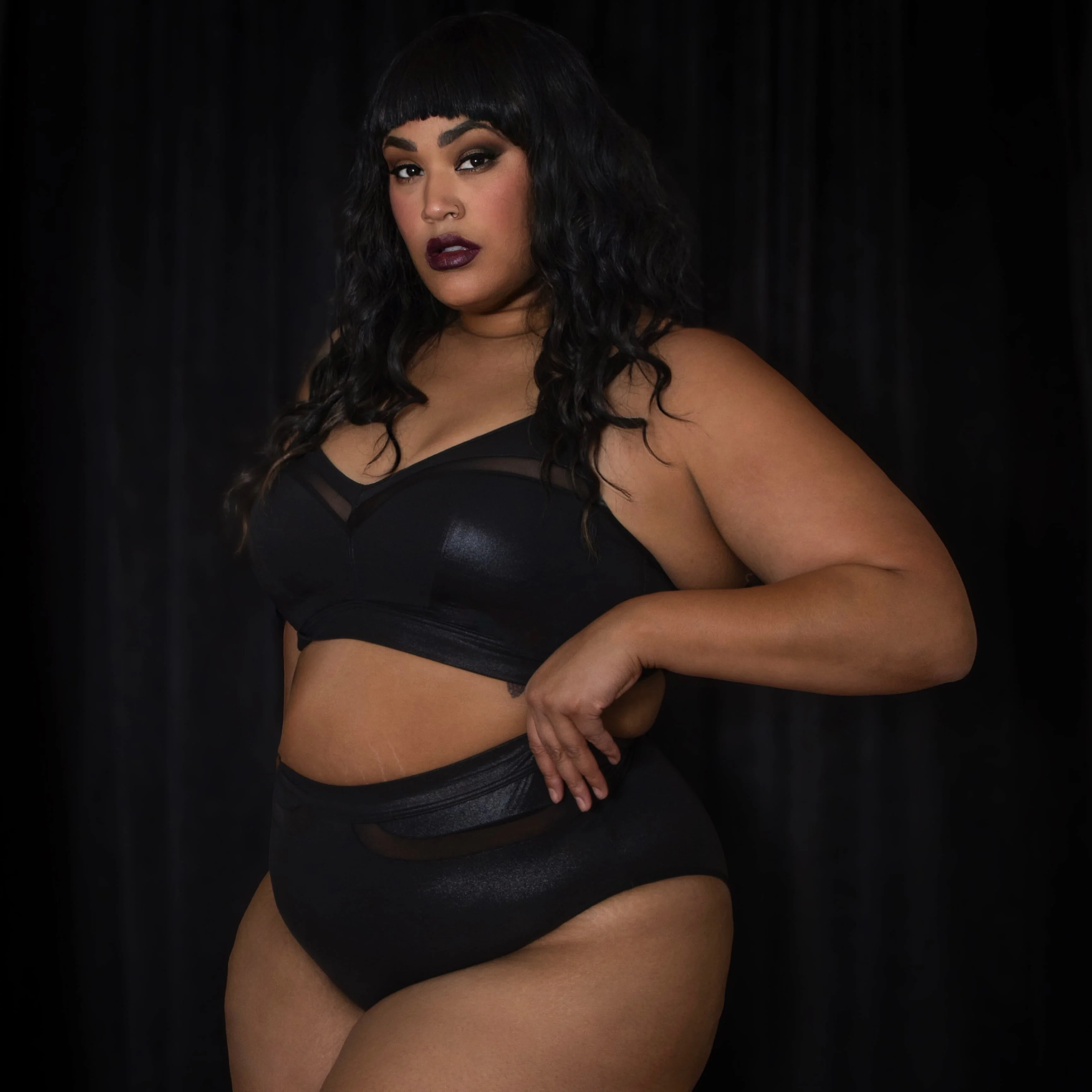 Siren Faux Leather Full Briefs - Image 2