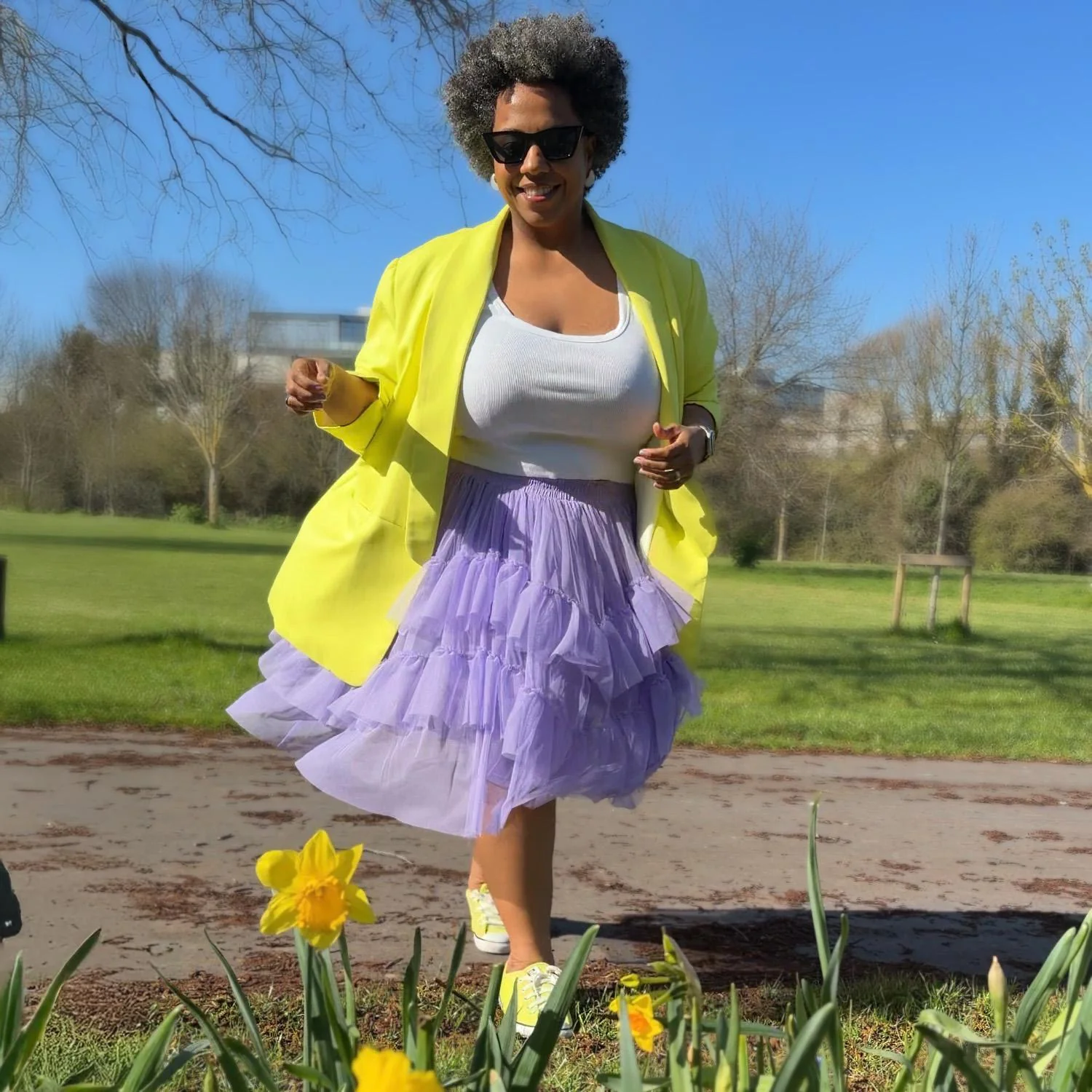 Mesh Skirt - Lavender - Image 16