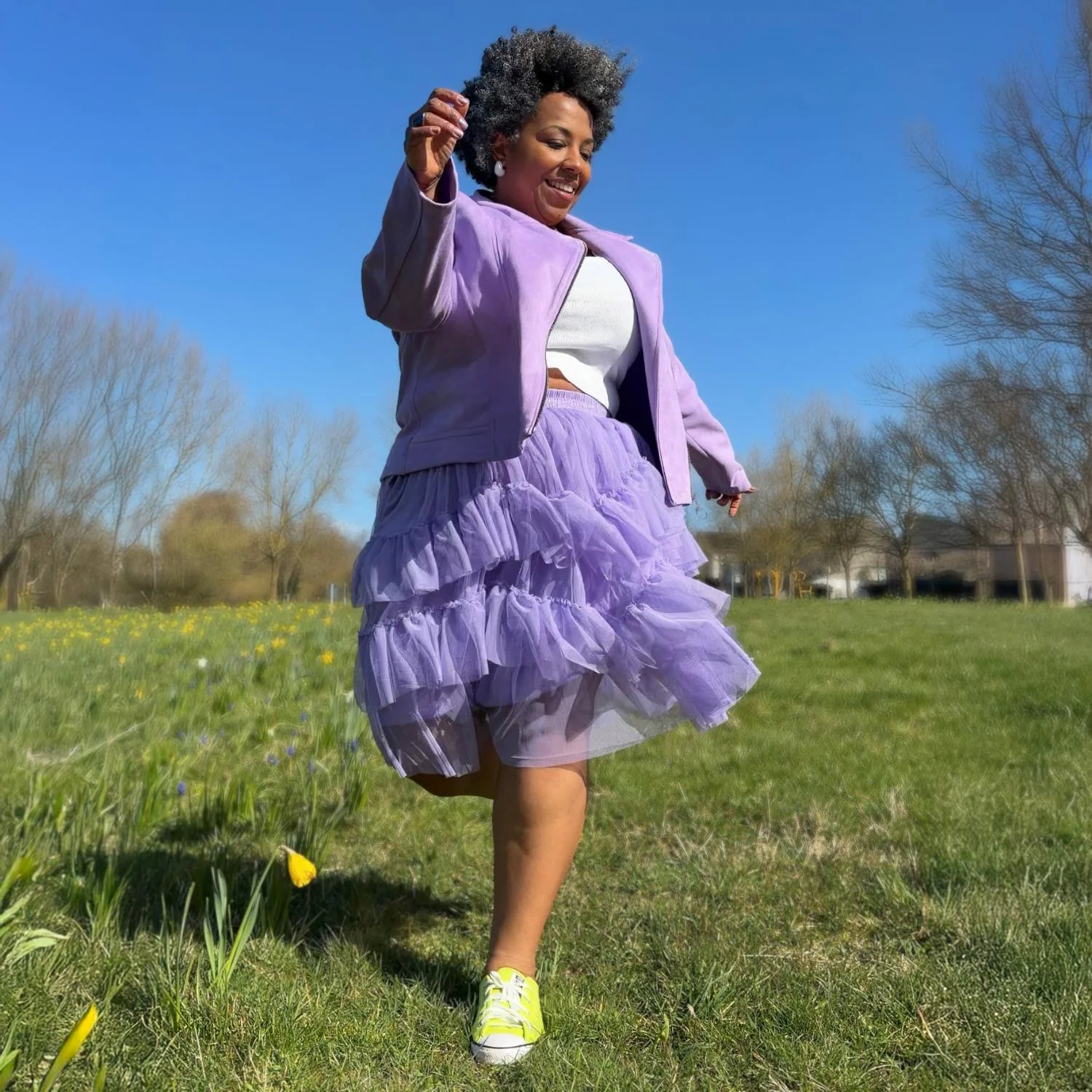 Mesh Skirt - Lavender - Image 19