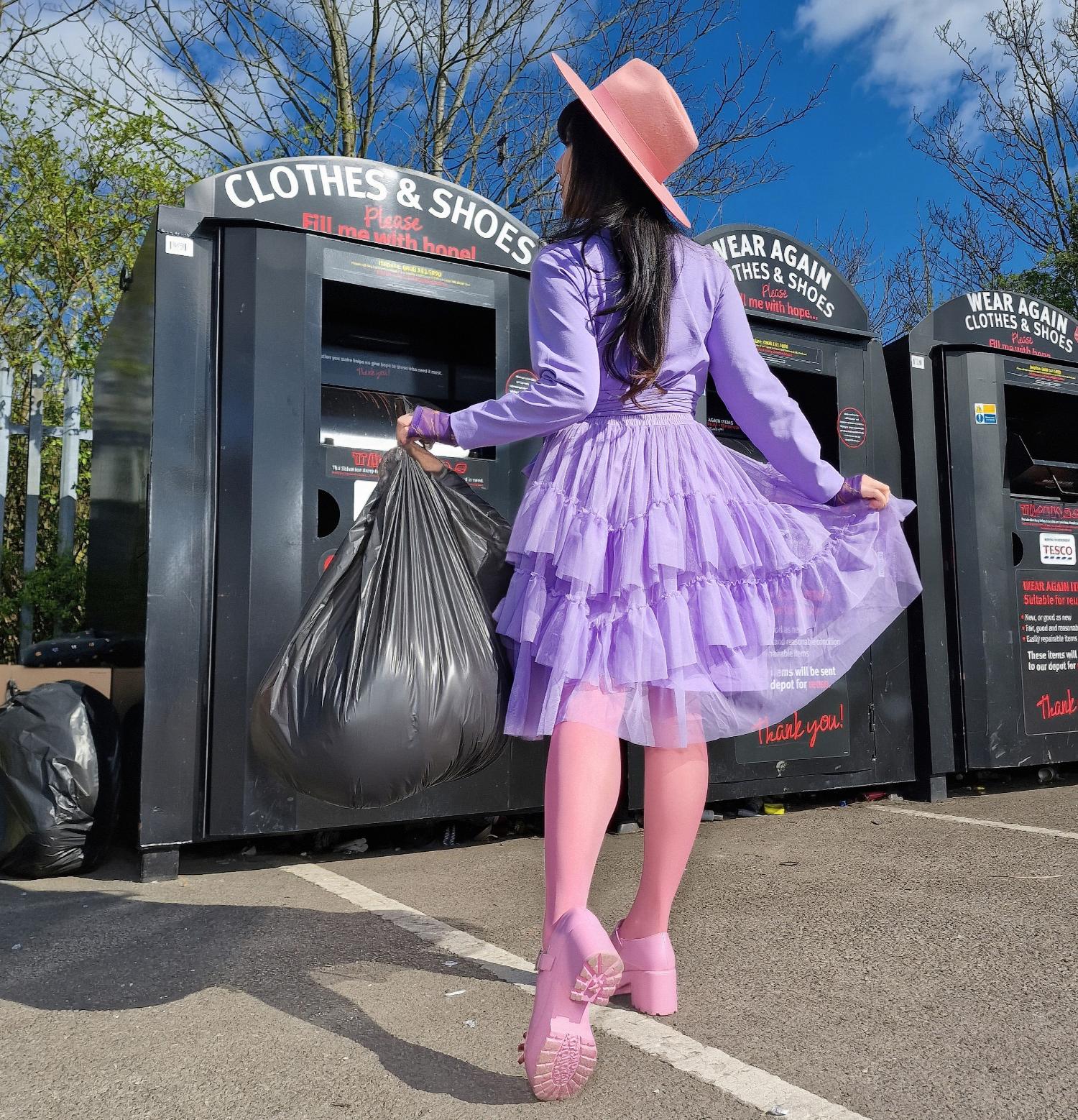 Mesh Skirt - Lavender - Image 4
