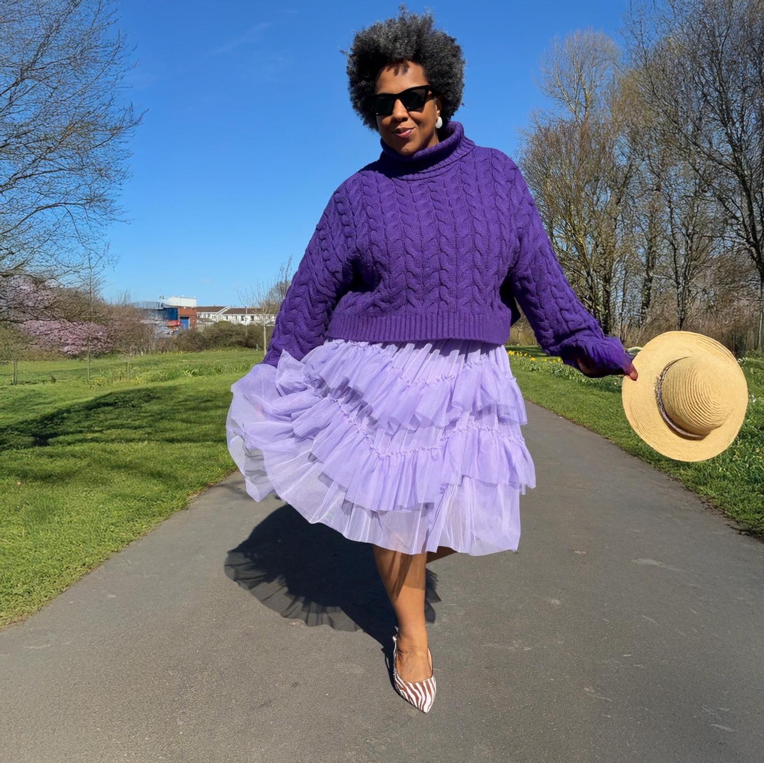 Mesh Skirt - Lavender - Image 8
