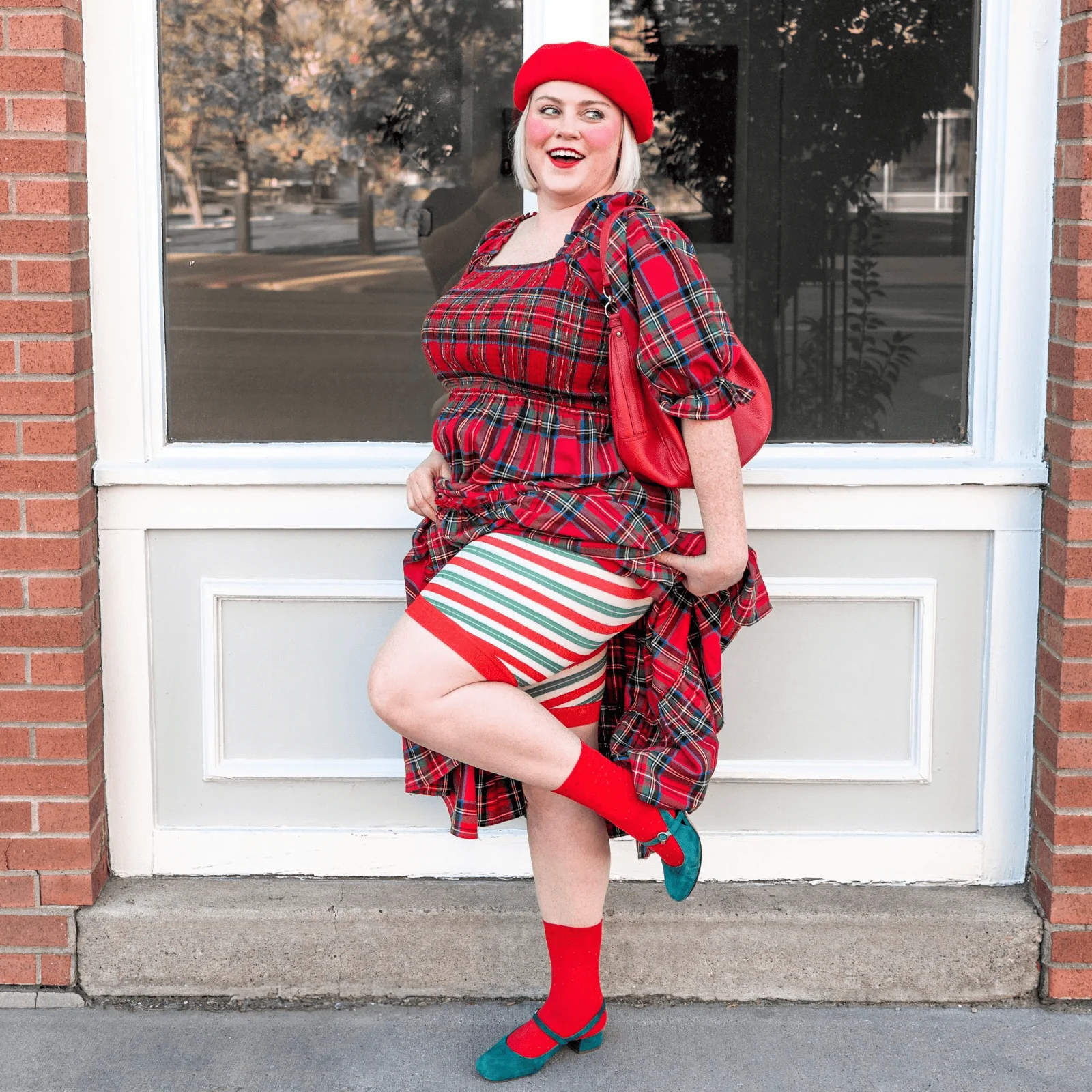 Christmas Chub Rub Shorts - Candied - Image 3