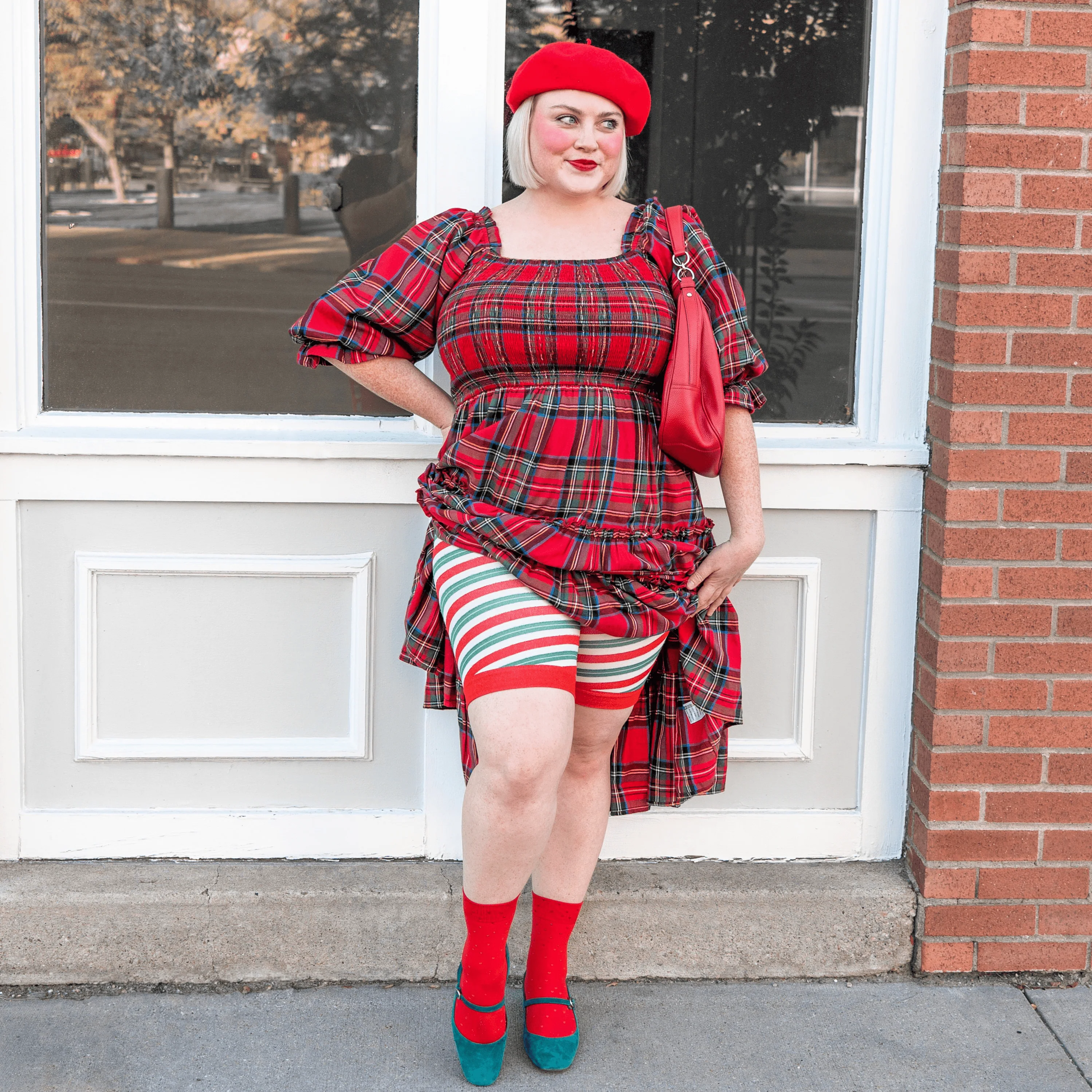 Christmas Chub Rub Shorts - Candied - Image 4