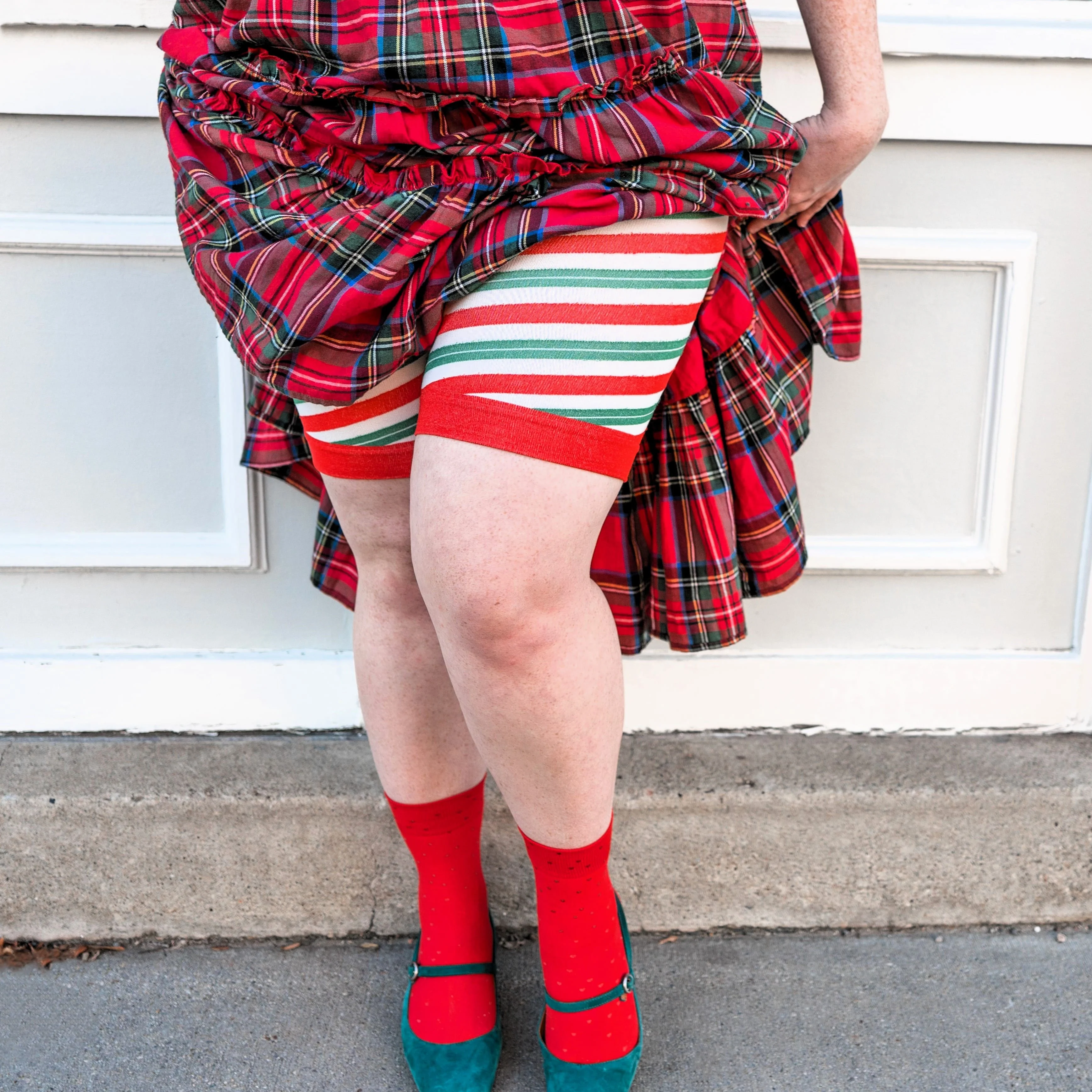 Christmas Chub Rub Shorts - Candied - Image 5