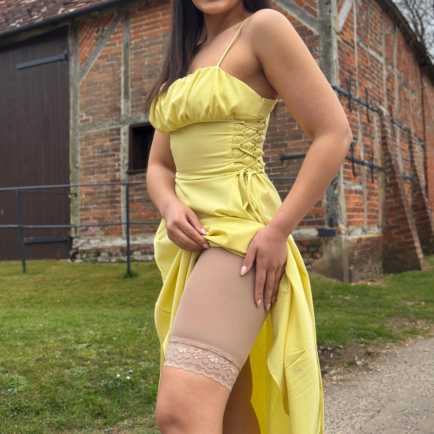 Lace Stay Cool Chub Rub Shorts - Blissful - Image 12
