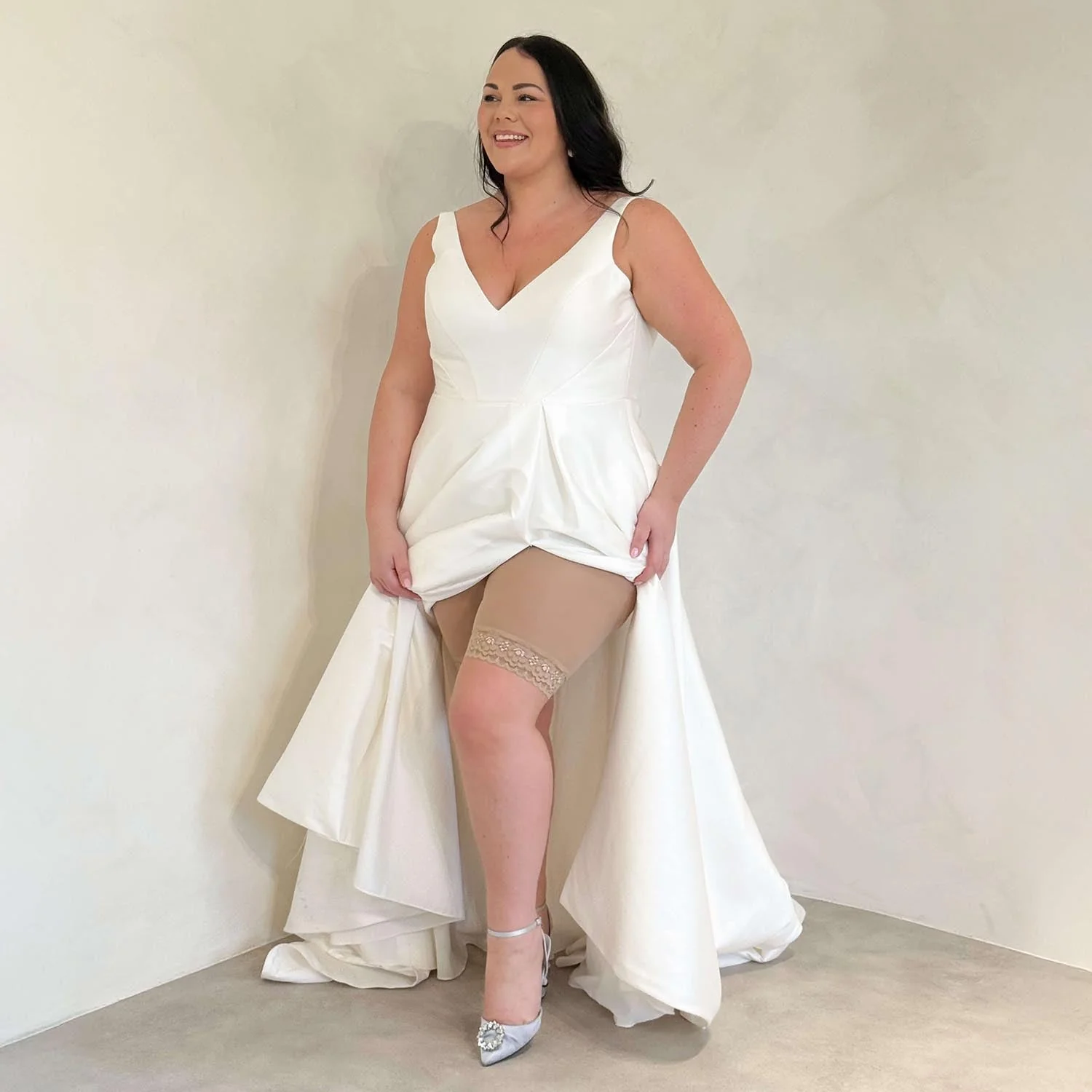 Lace Stay Cool Chub Rub Shorts - Blissful - Image 3