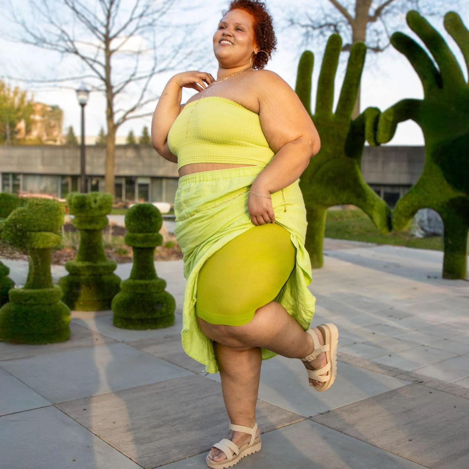 Stay Cool Chub Rub Shorts - Lima Bean Green - Image 2