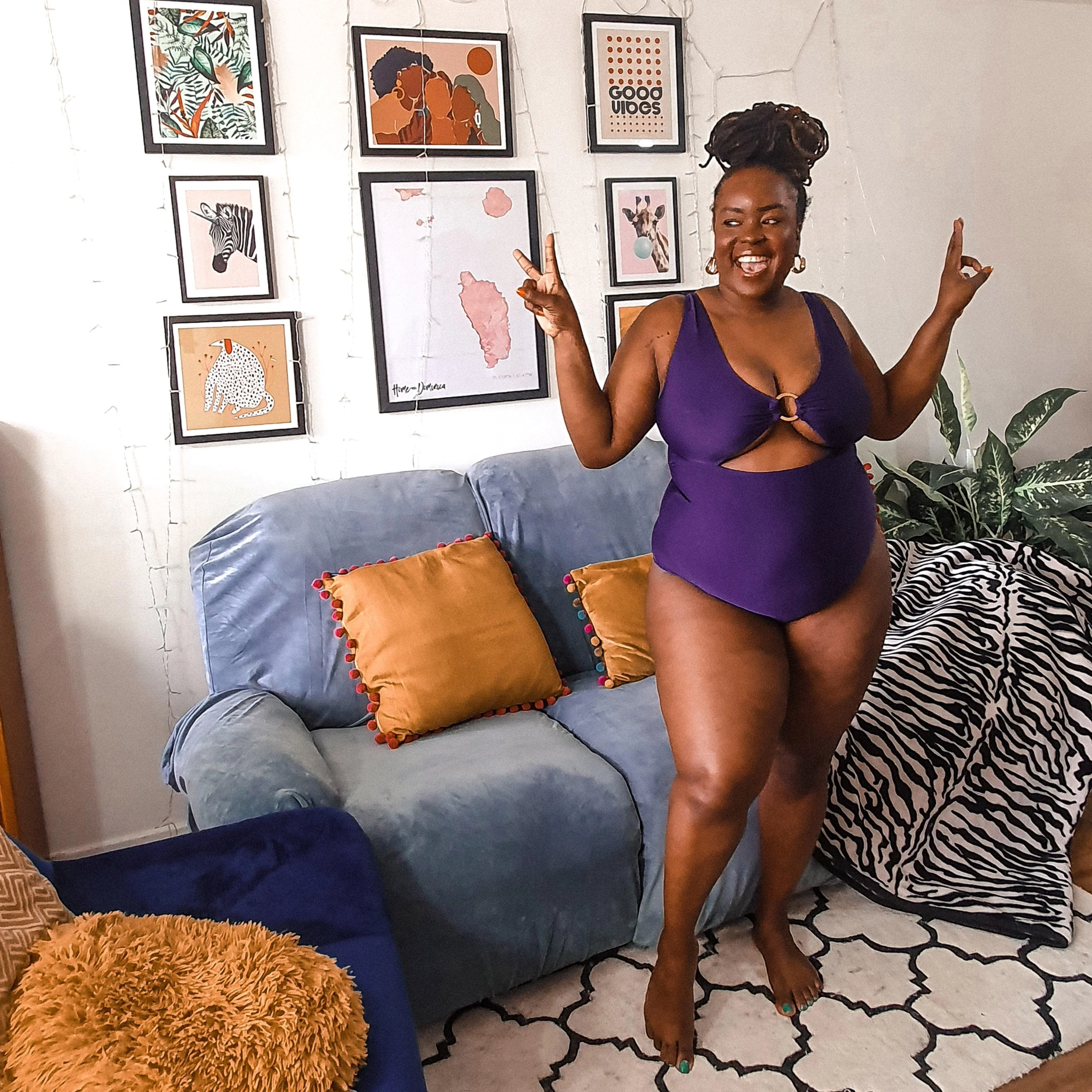 Wax on, Wax off Swimsuit - Purple - Image 12