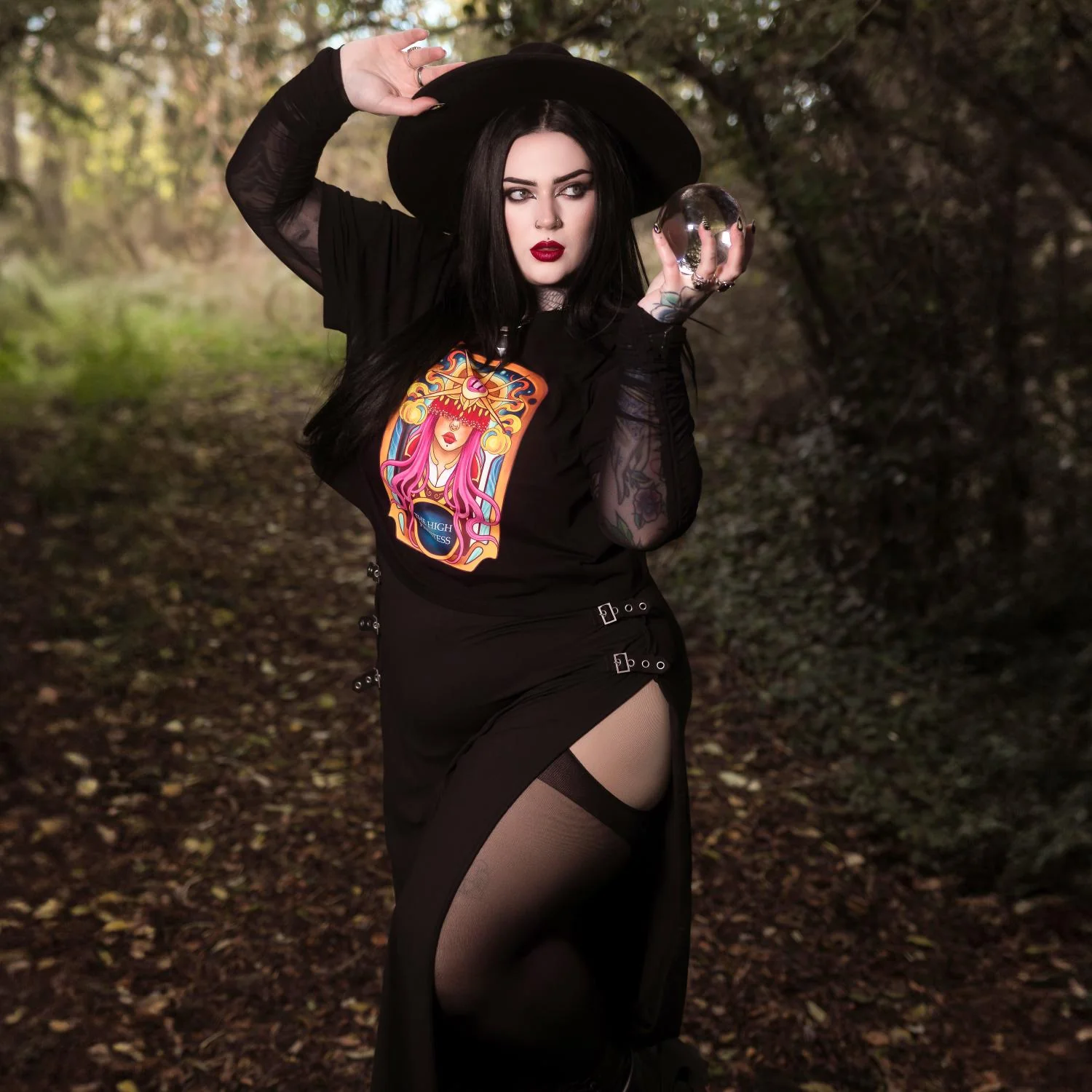 Major Arcana Boxy Tee - II The High Priestess - Image 11