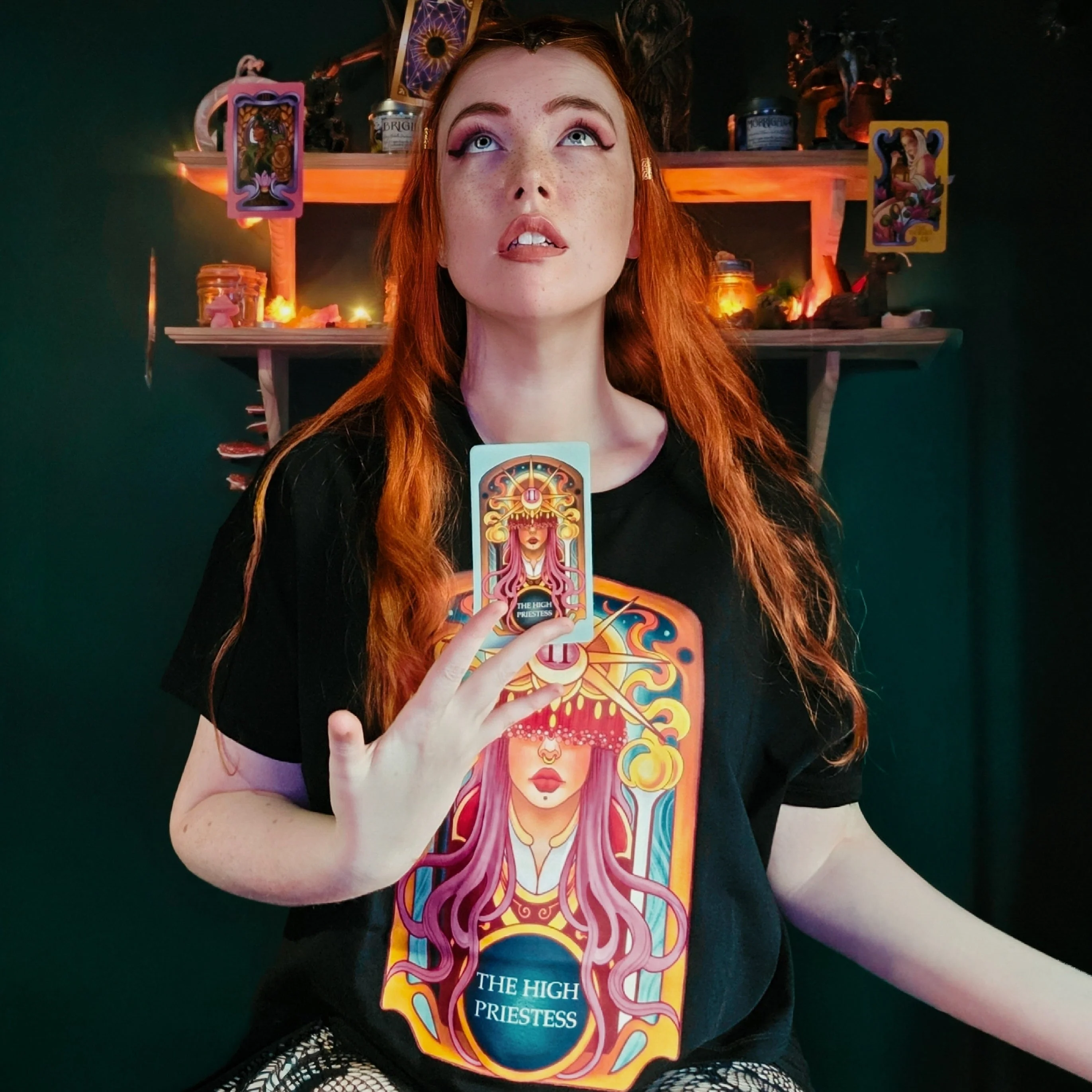 Major Arcana Boxy Tee - II The High Priestess - Image 3