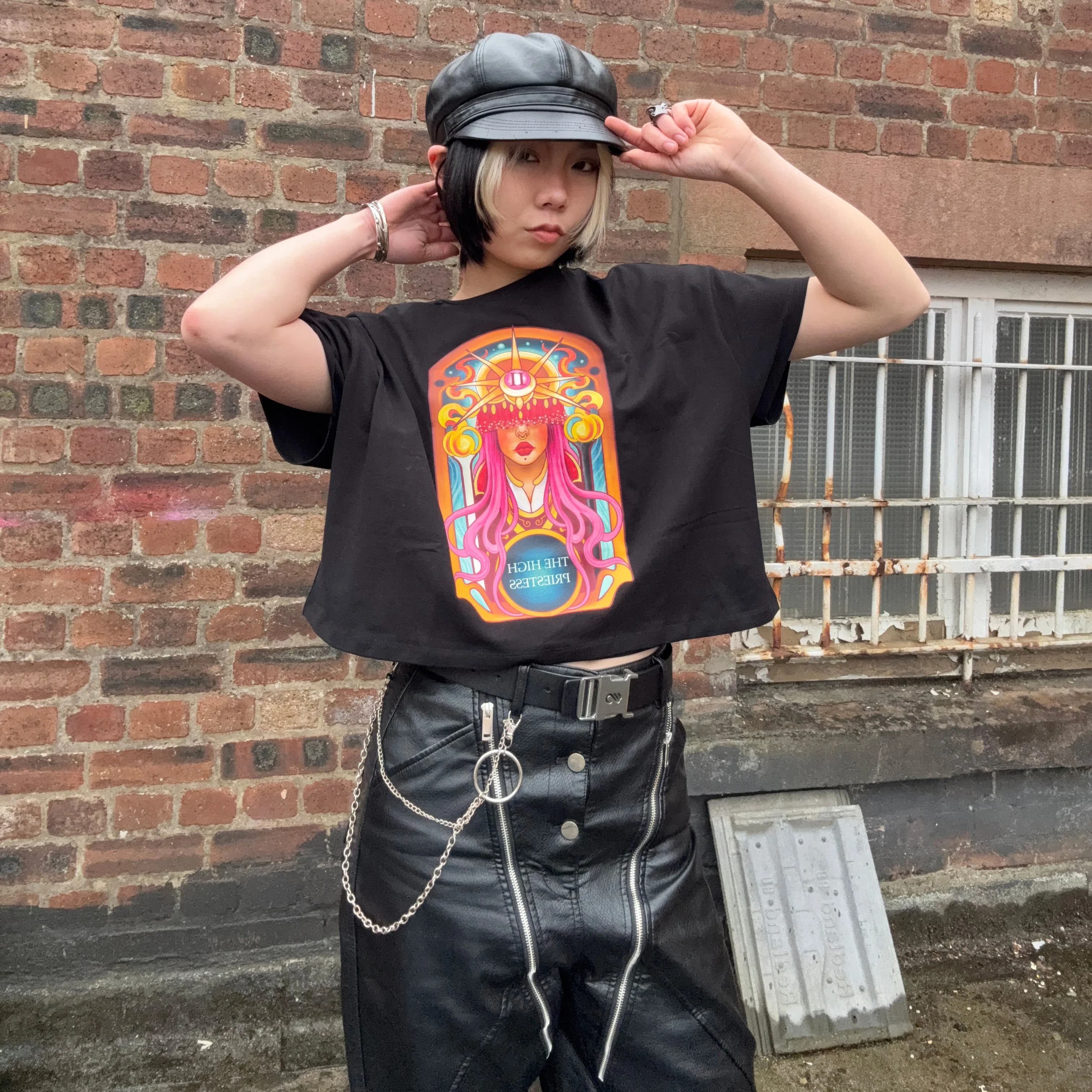 Major Arcana Boxy Tee - II The High Priestess - Image 6