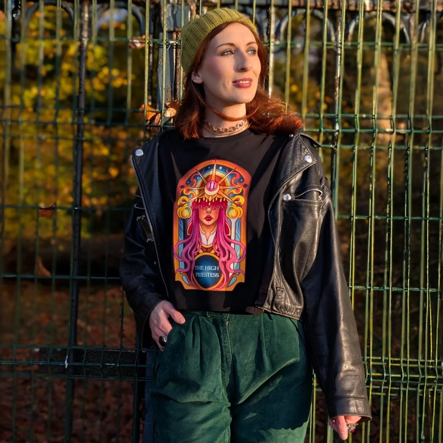 Major Arcana Boxy Tee - II The High Priestess - Image 7