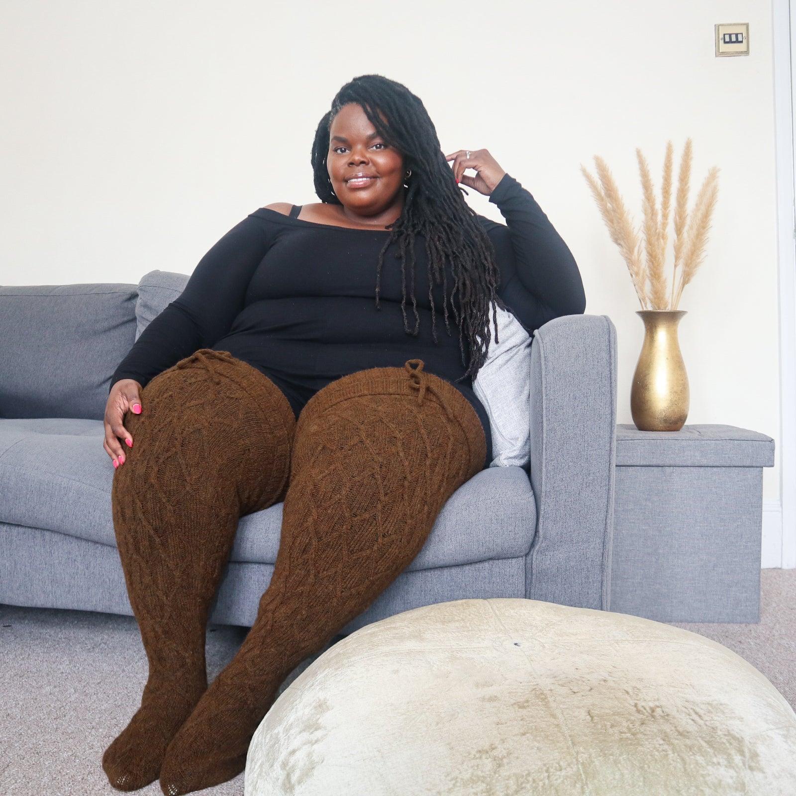 Thigh High Socks - Hot Chocolate - Image 11
