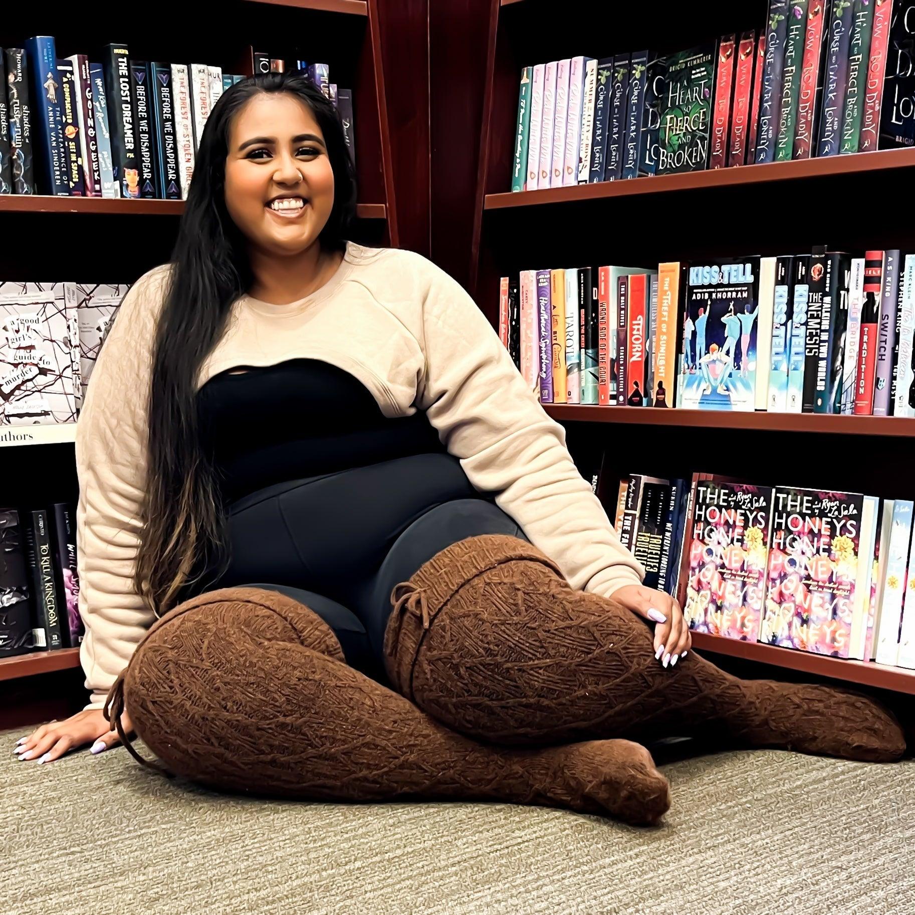 Thigh High Socks - Hot Chocolate - Image 8
