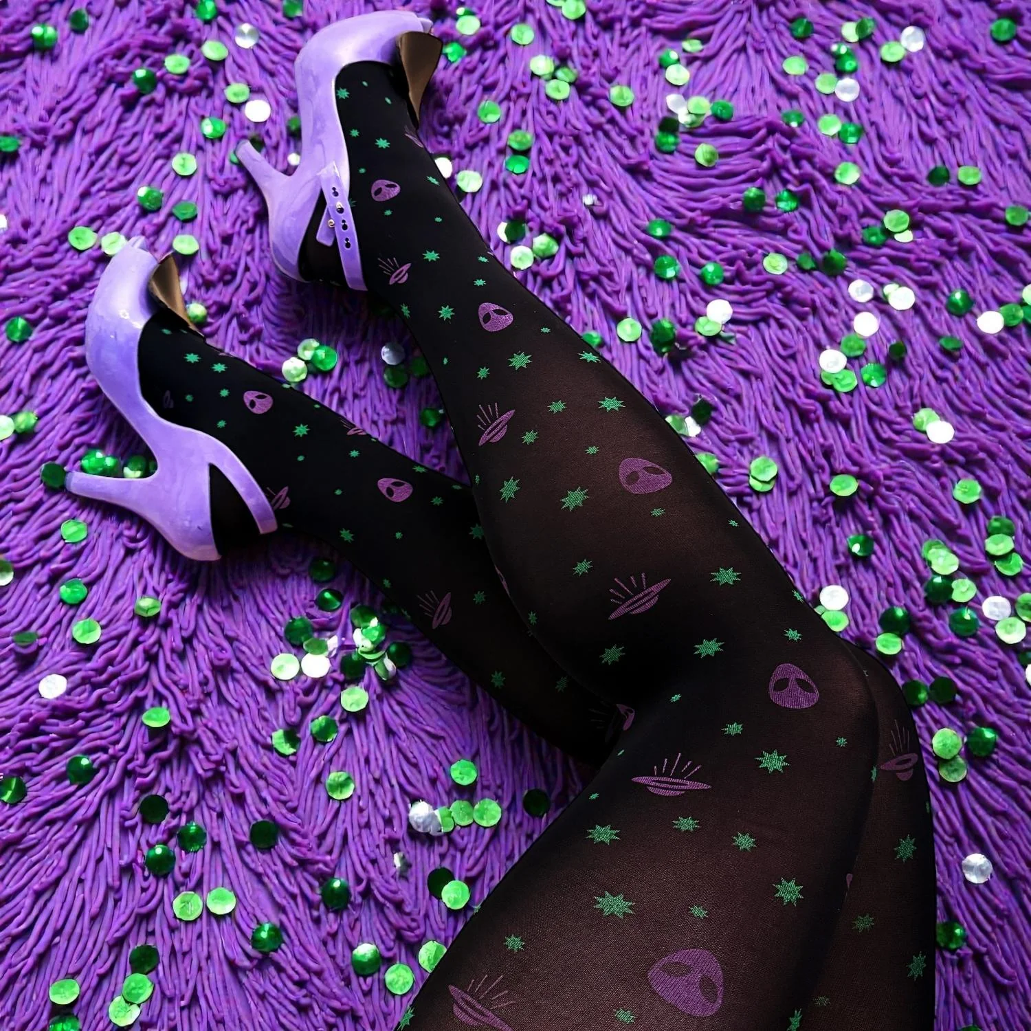 3 Pack Out of This World Bundle - 80 Denier Novelty Tights - Image 2