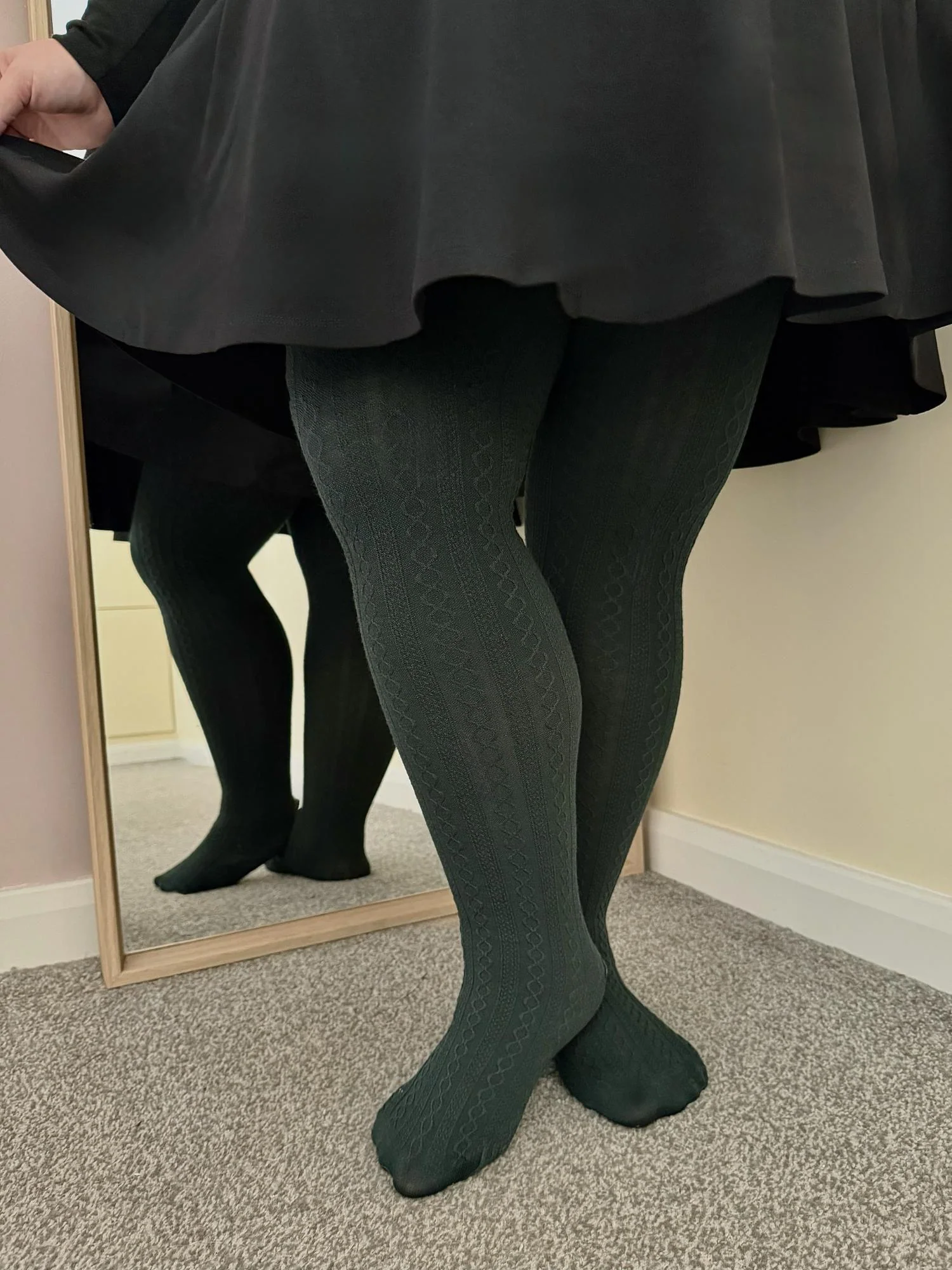 Mini-Flare Skirt - Black - Image 9