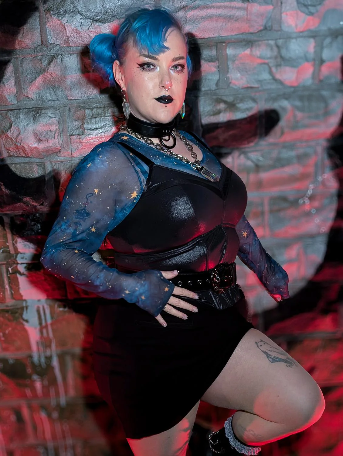 Mini Pencil Skirt - Black (V2) - Image 7