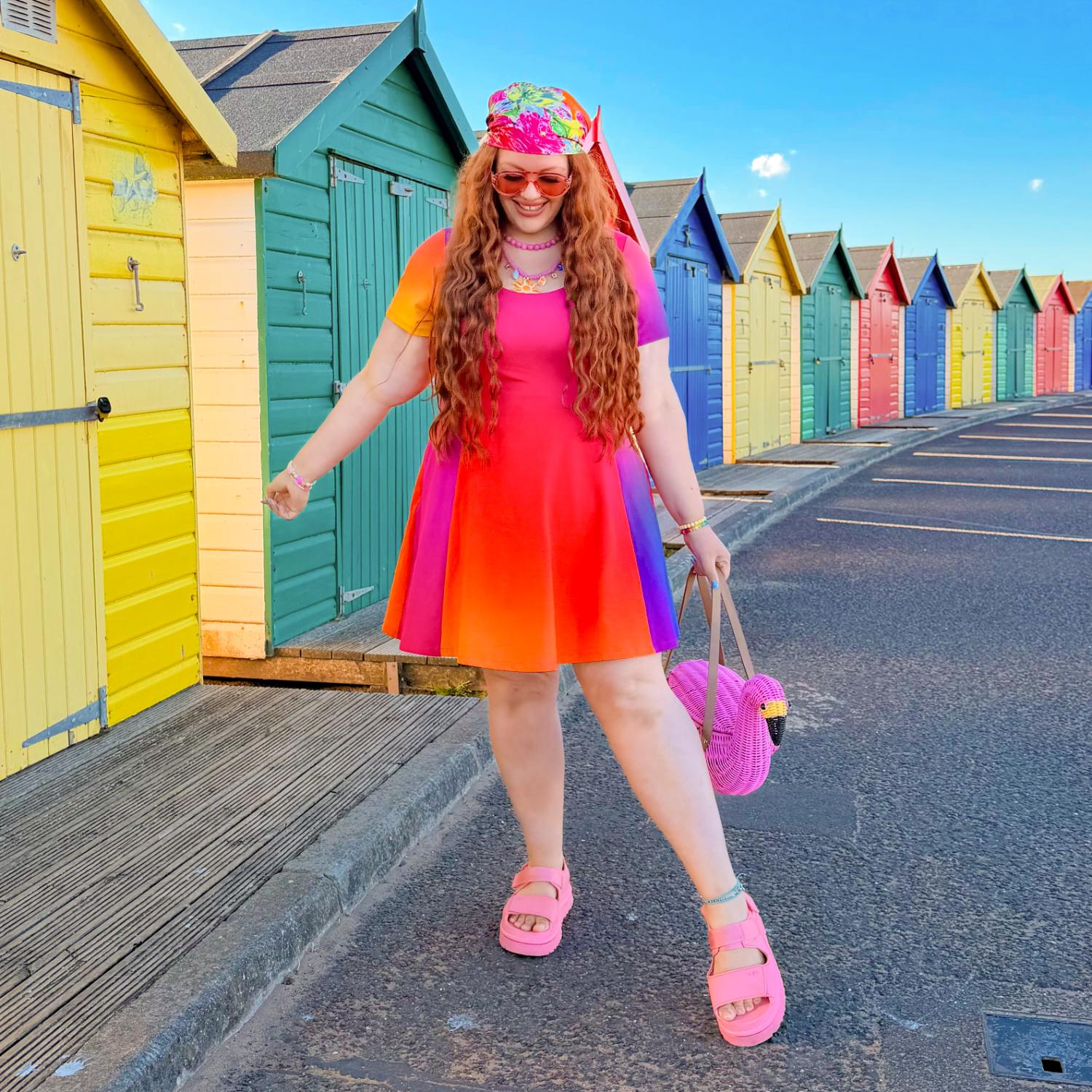 Vanessa Mini A-Line Dress - Rainbow - Image 13