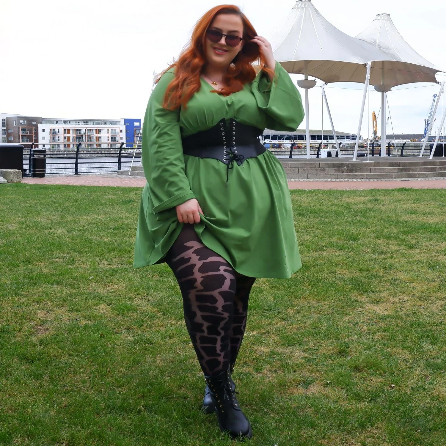 Your HighNess - Giraffe Print Tights - Image 5